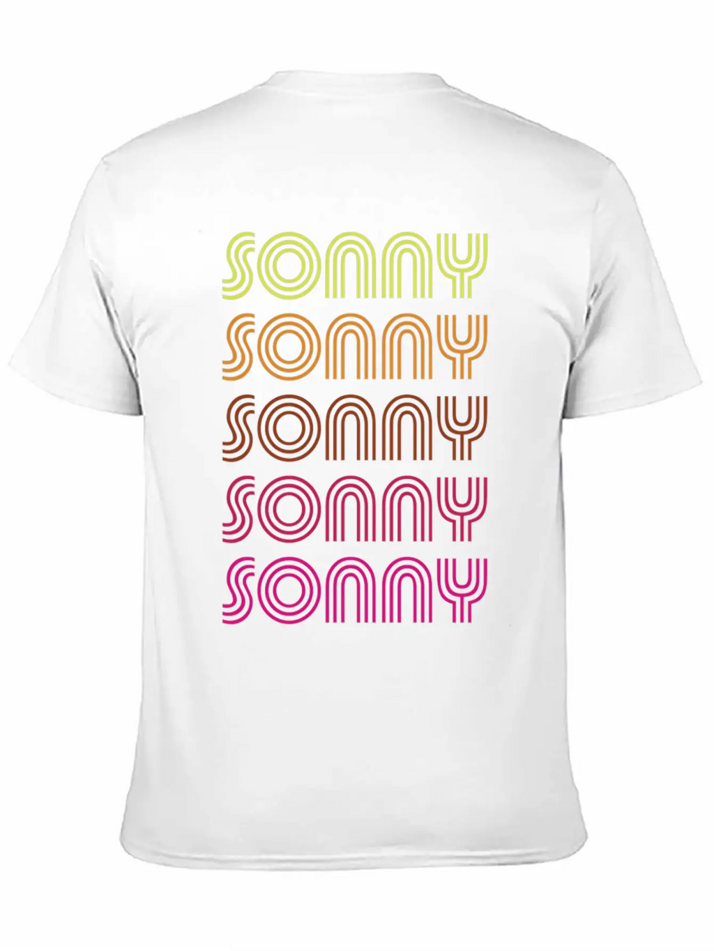 First Name Sonny Funky Disco Basic Graphic T-Shirt – Daily Comfort In Soft Cotton