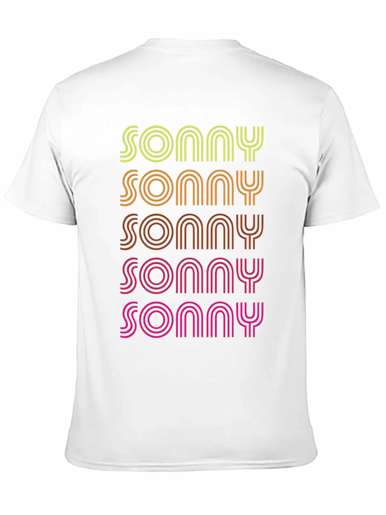 First Name Sonny Funky Disco Basic Graphic T-Shirt – Daily Comfort In Soft Cotton