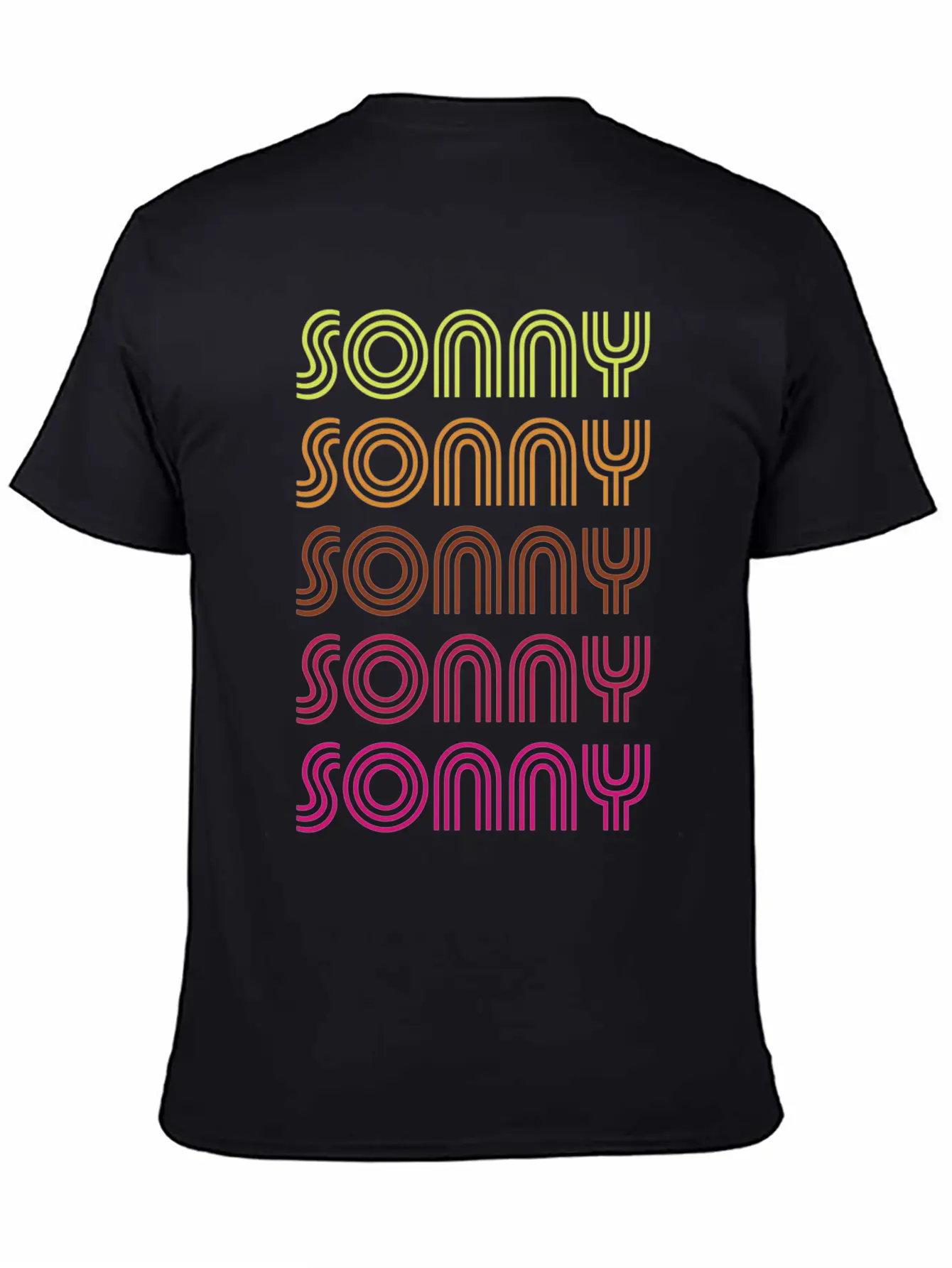 First Name Sonny Funky Disco Basic Graphic T-Shirt – Daily Comfort In Soft Cotton