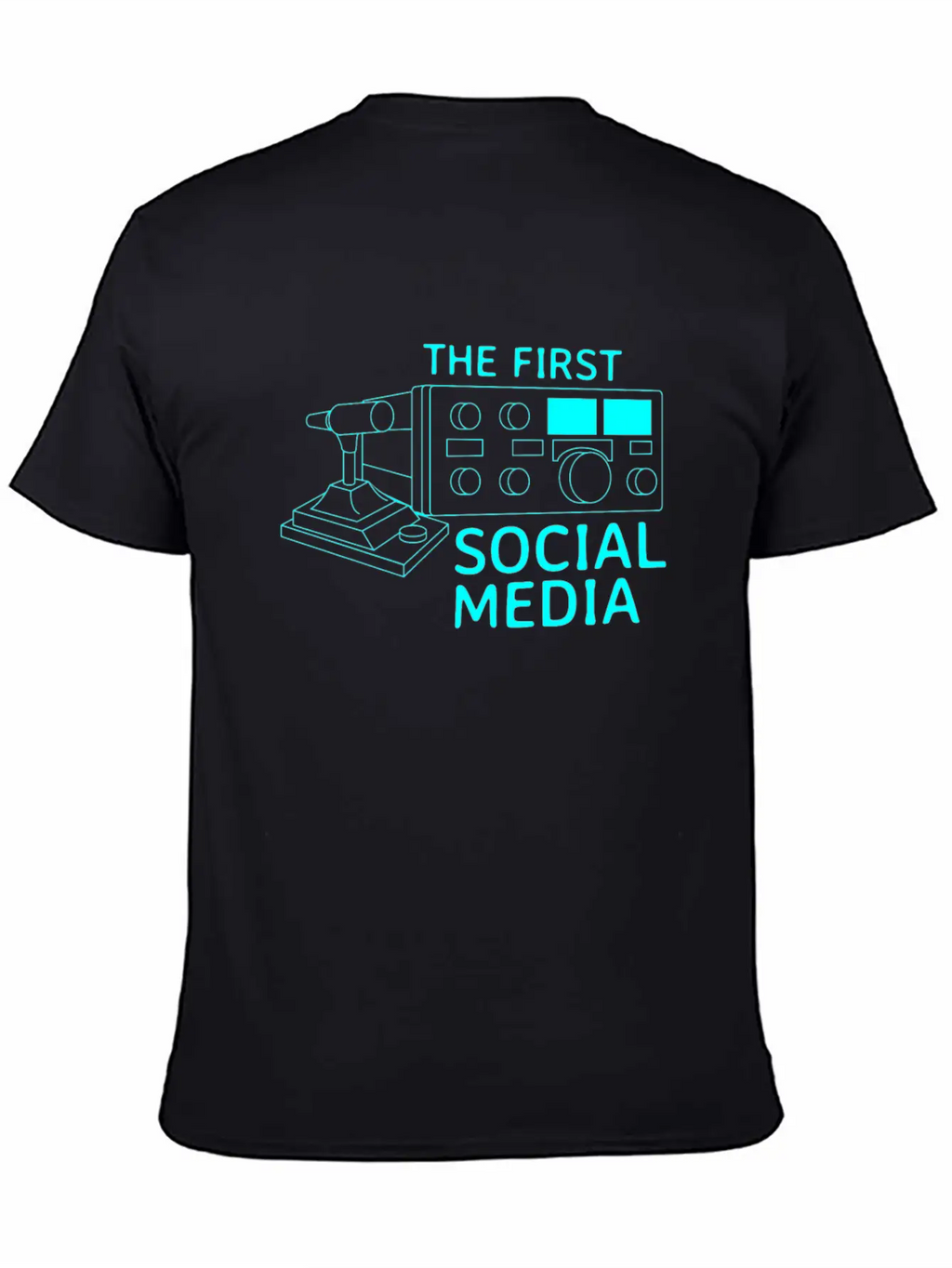 First Social Media Radio Amateur Breathable Graphic T-Shirt – Perfect For Casual Days