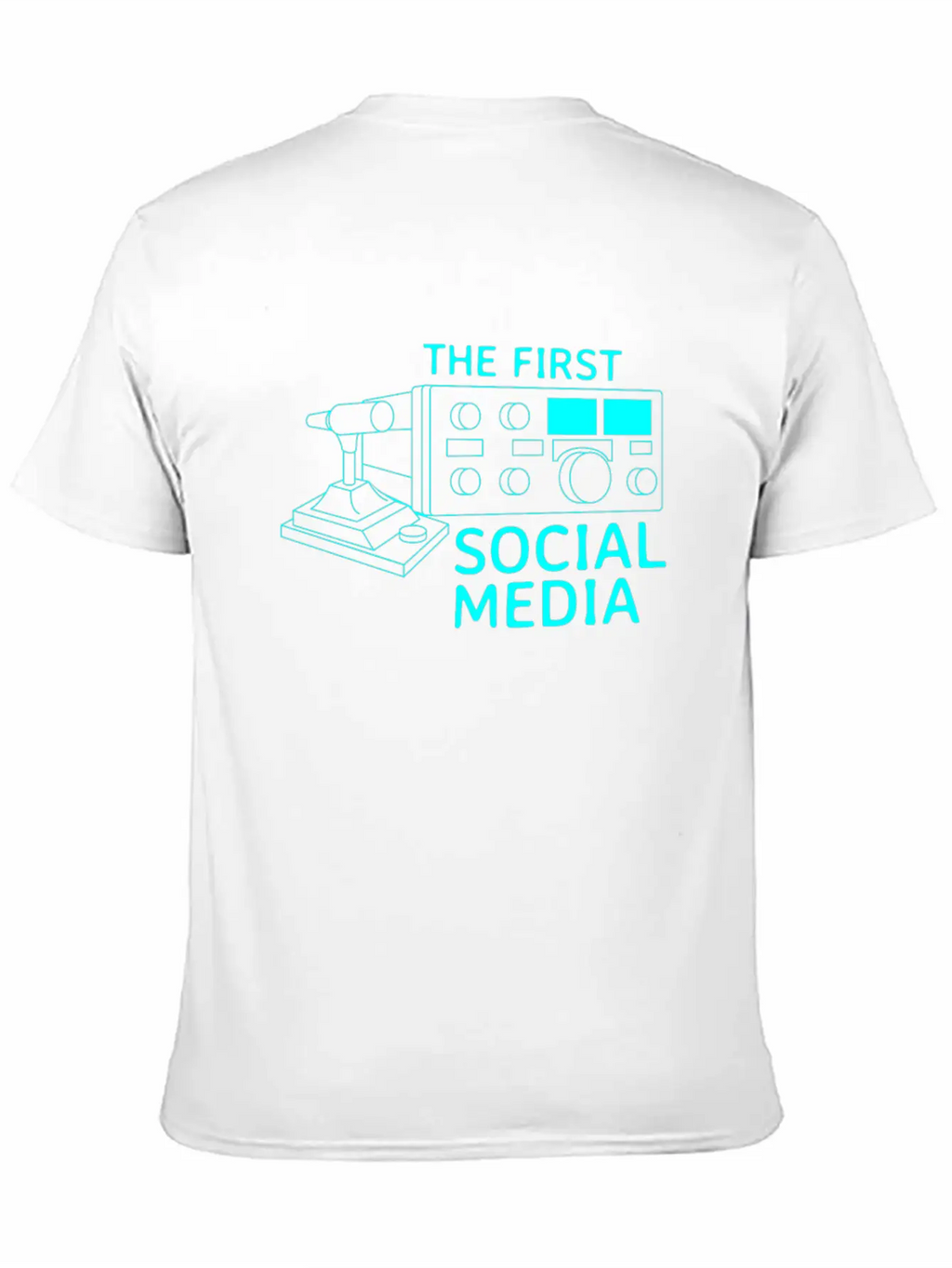 First Social Media Radio Amateur Breathable Graphic T-Shirt – Perfect For Casual Days