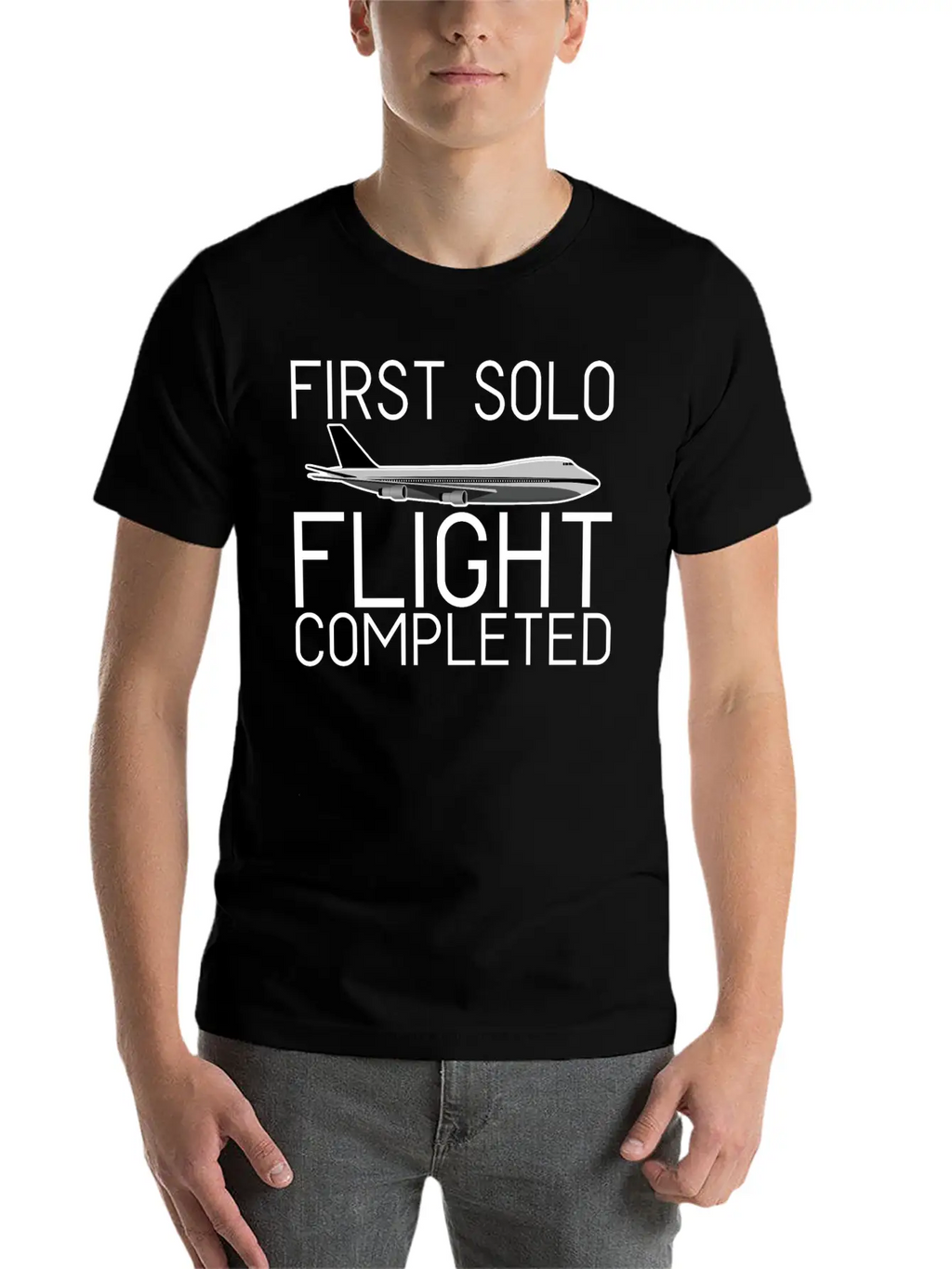 First Solo Flight Completed 4 Breathable Soft Cotton T-Shirt – Timeless Casual Look