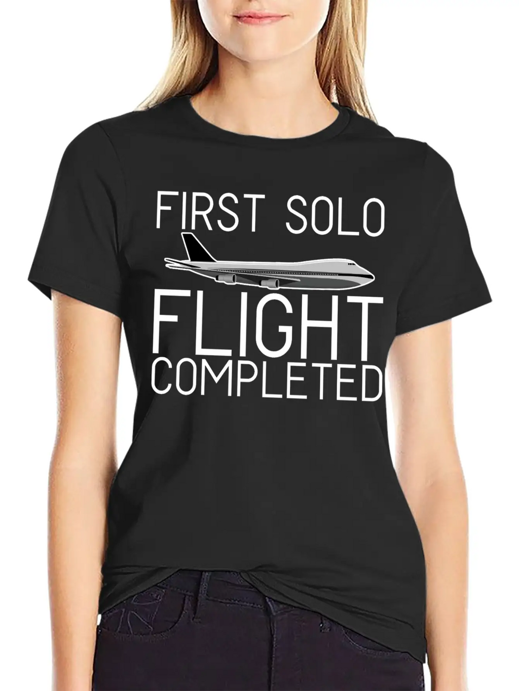 First Solo Flight Completed 4 Breathable Soft Cotton T-Shirt – Timeless Casual Look