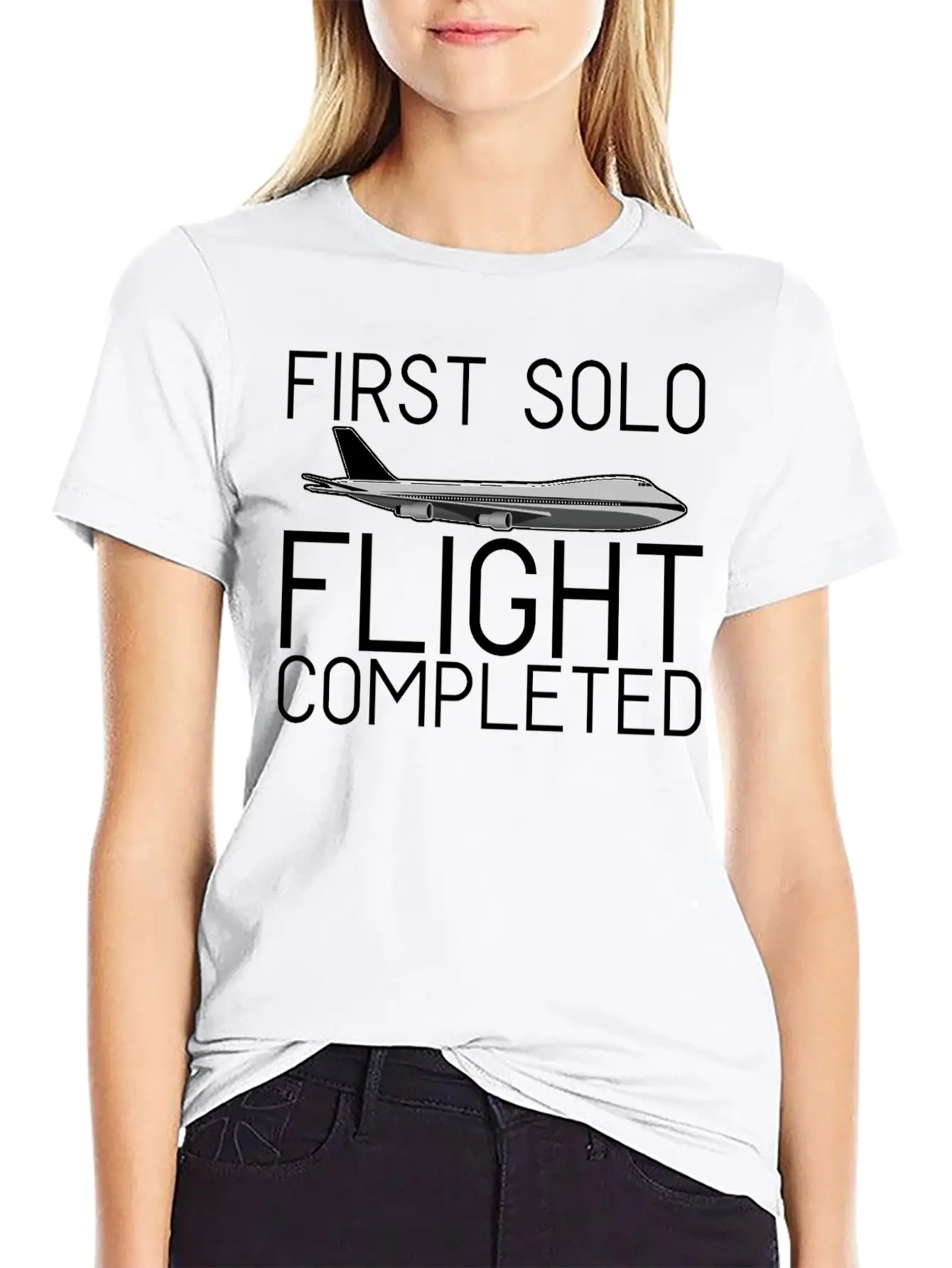 First Solo Flight Completed 4 Breathable Soft Cotton T-Shirt – Timeless Casual Look