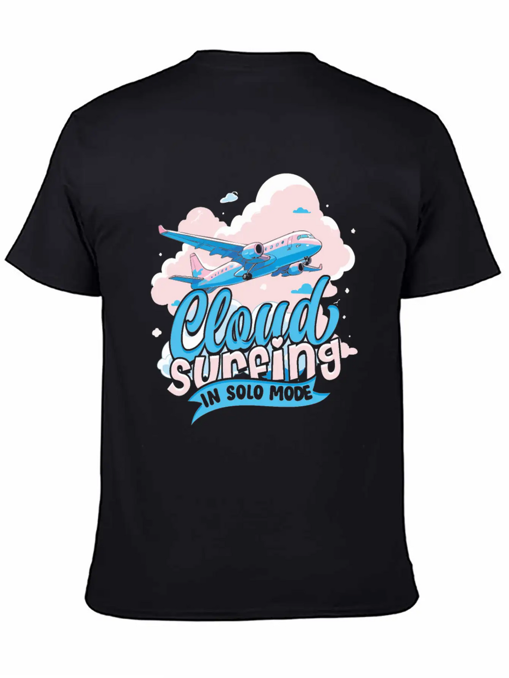 First Solo Flight Pilot Cloud Surfing In Solo Mode Relaxed Everyday Tee – Lightweight And Durable Cotton