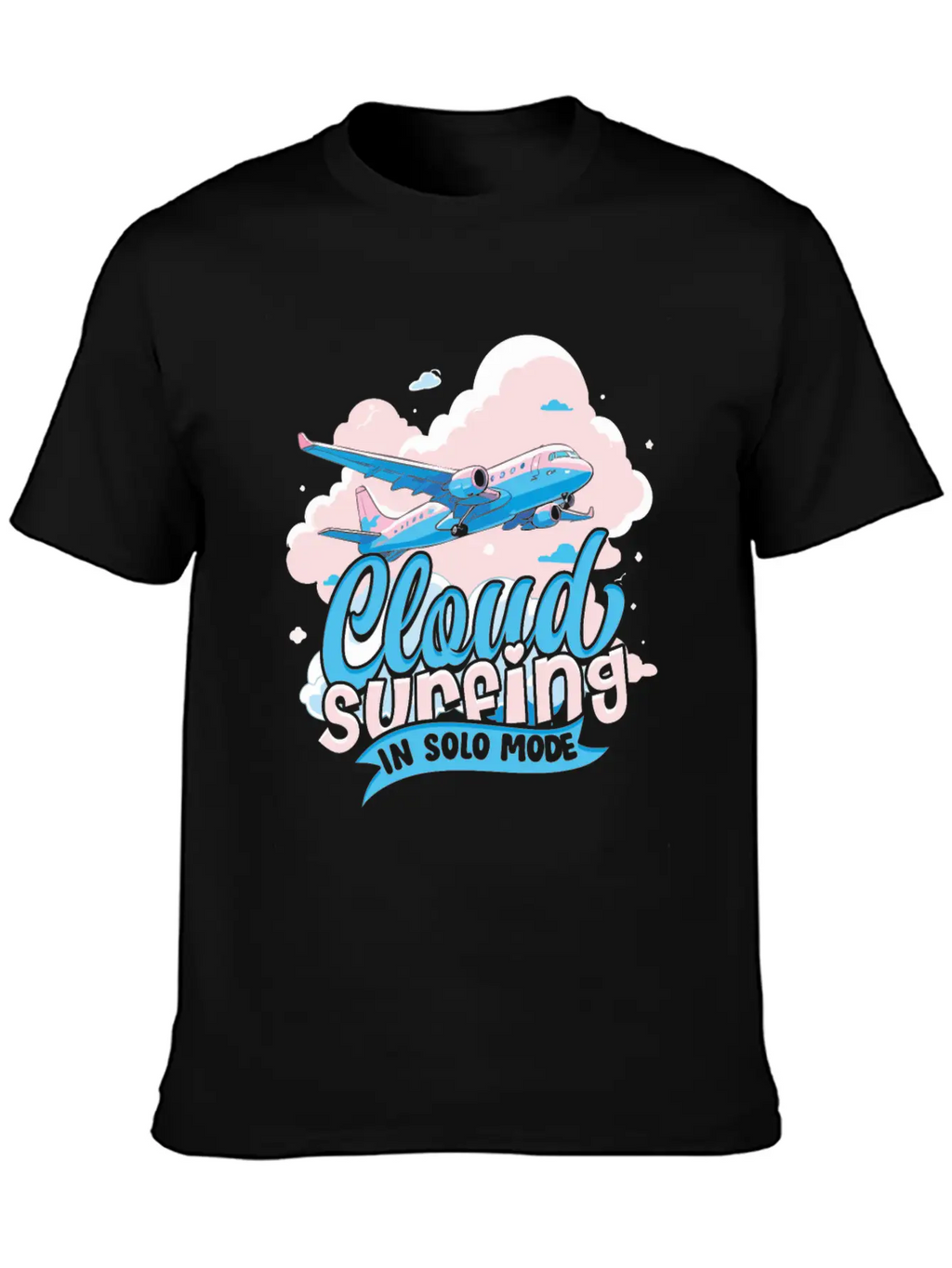 First Solo Flight Pilot Cloud Surfing In Solo Mode Relaxed Everyday Tee – Lightweight And Durable Cotton