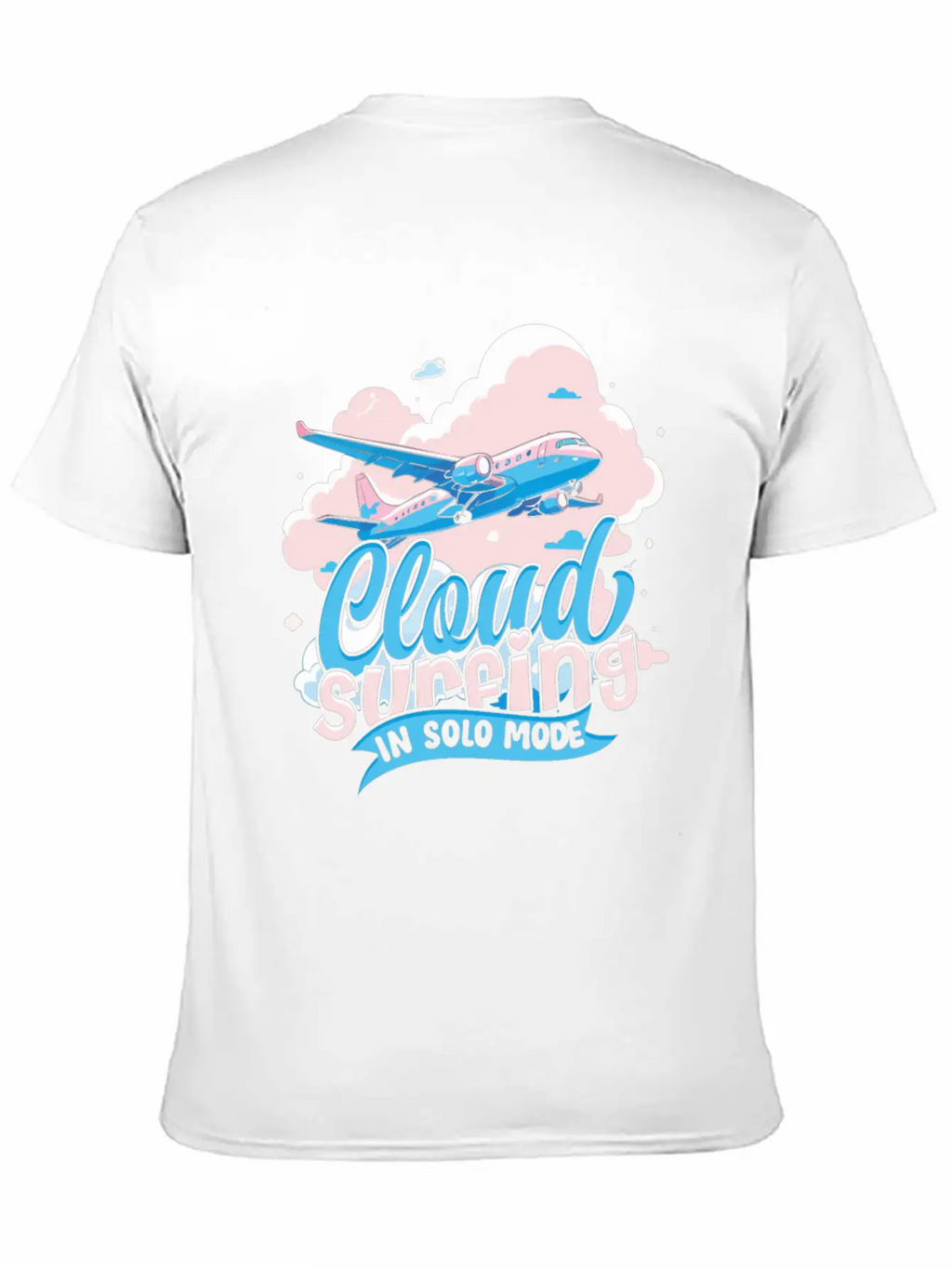 First Solo Flight Pilot Cloud Surfing In Solo Mode Relaxed Everyday Tee – Lightweight And Durable Cotton