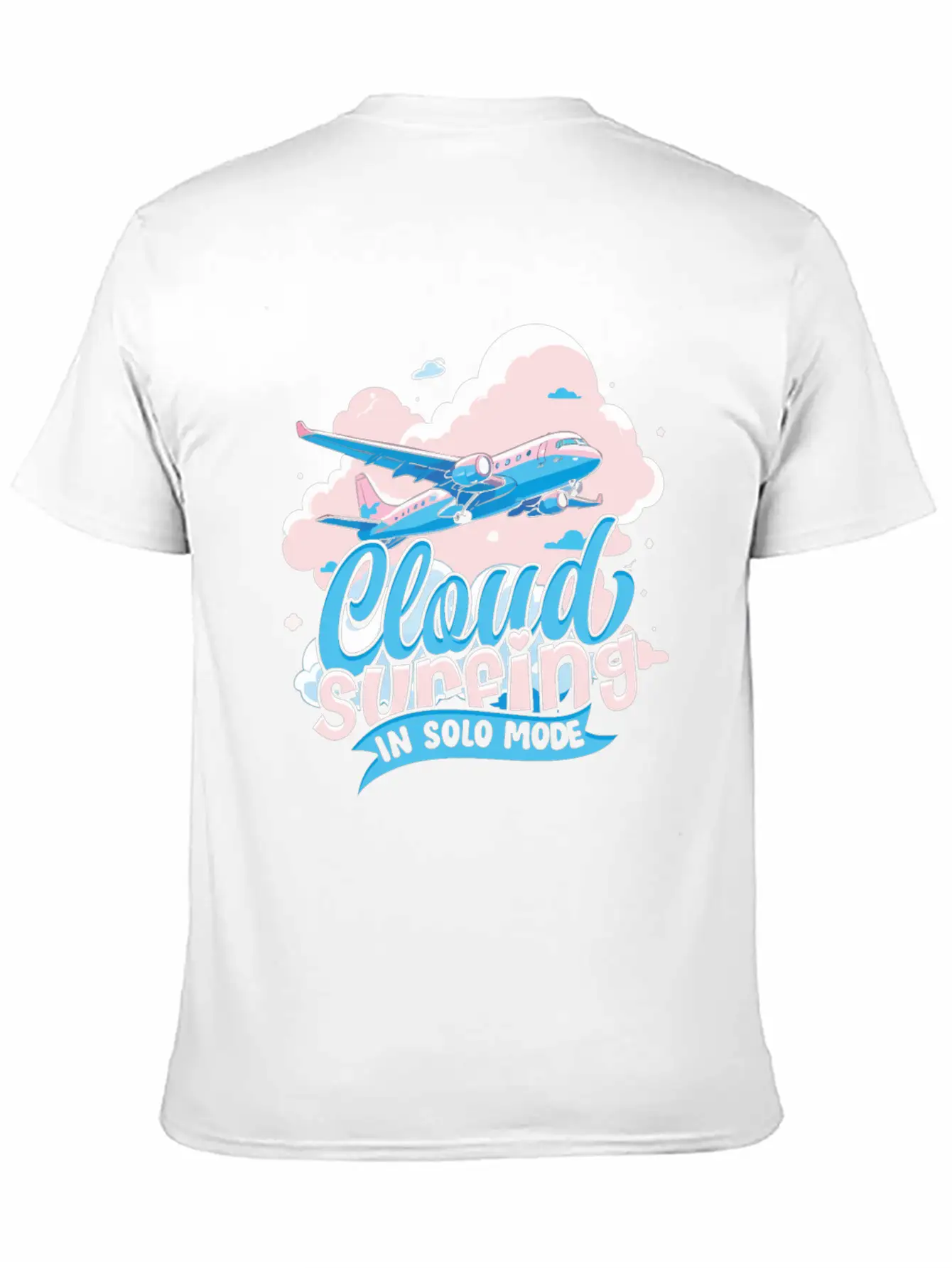 First Solo Flight Pilot Cloud Surfing In Solo Mode Relaxed Everyday Tee – Lightweight And Durable Cotton