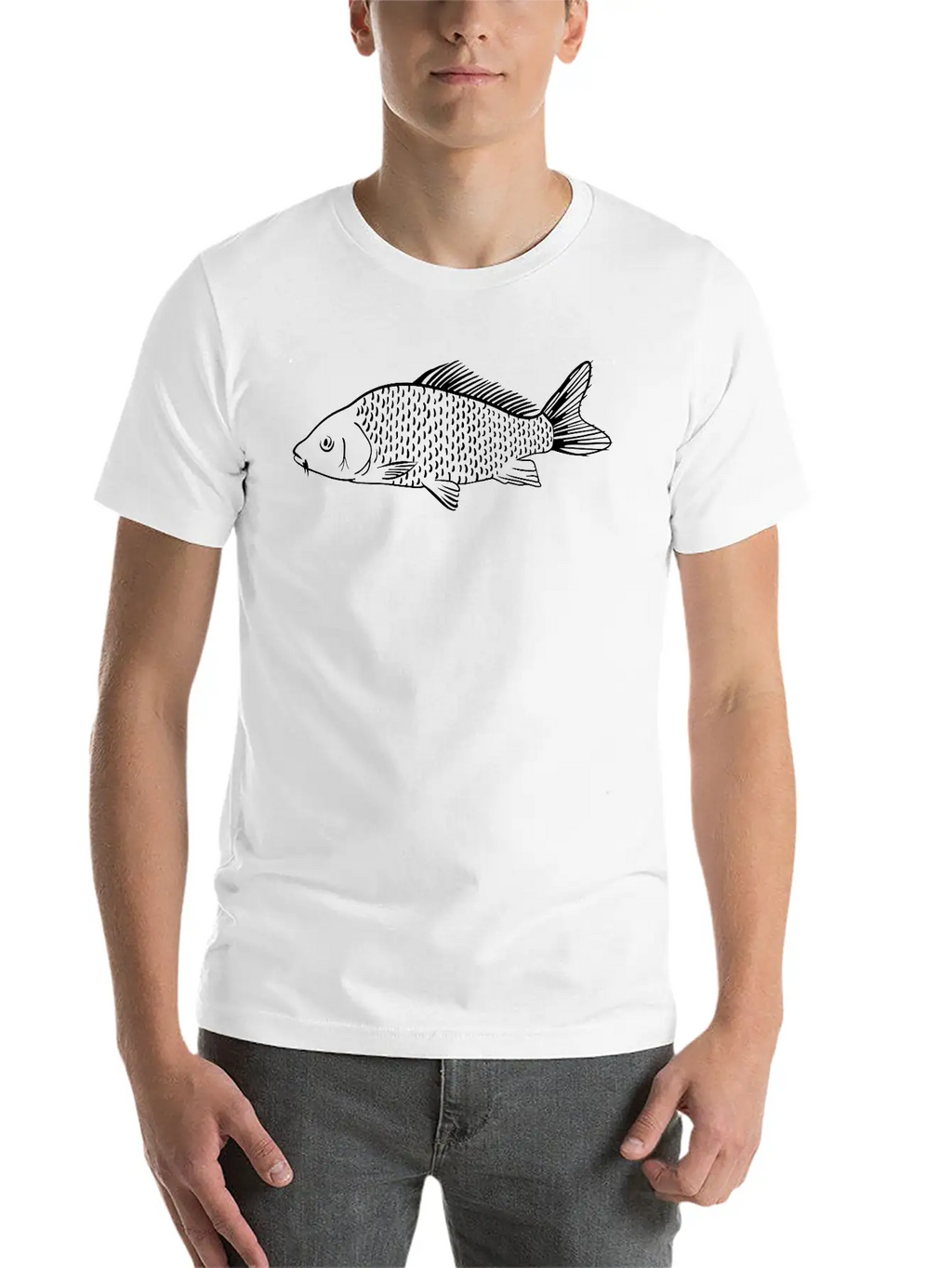 Fish Breathable Soft Cotton T-Shirt – Timeless Casual Look