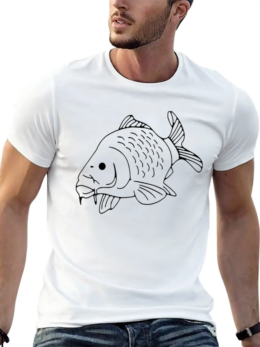 Fish Fishing Unisex Casual T-Shirt – Clean Design For Daily Comfort