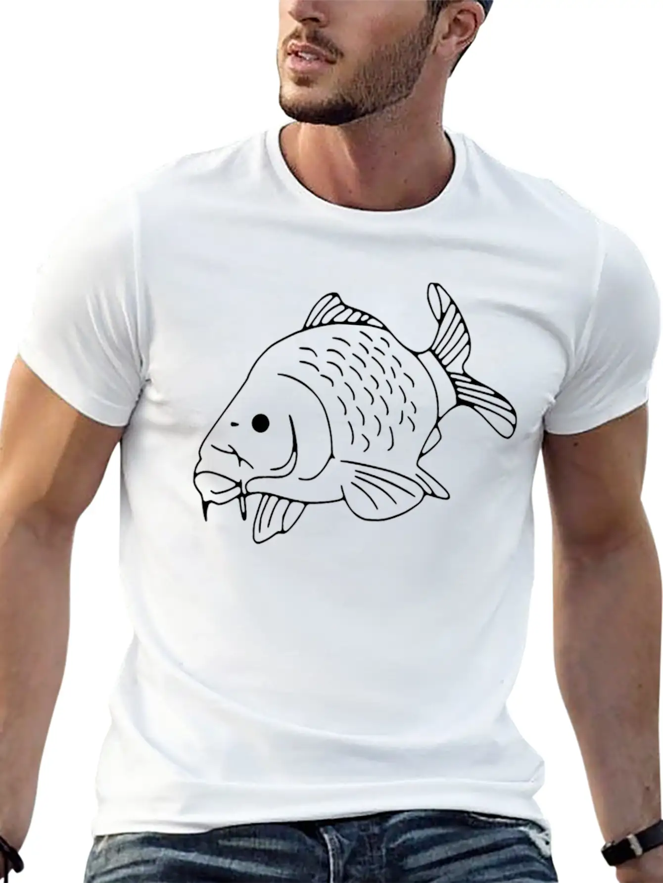 Fish Fishing Unisex Casual T-Shirt – Clean Design For Daily Comfort