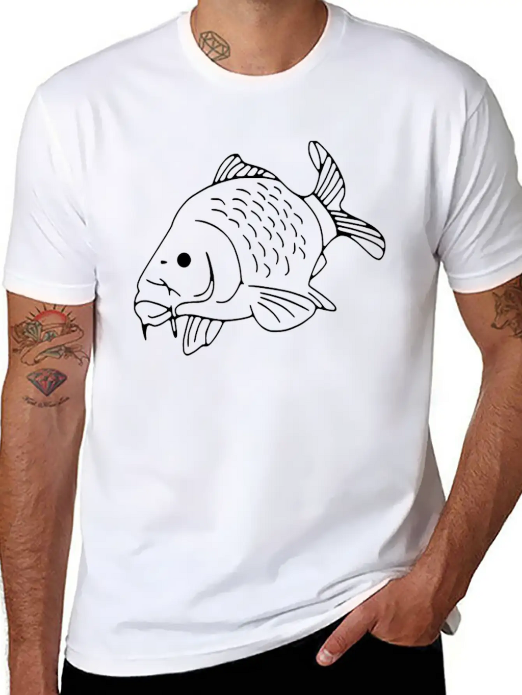 Fish Fishing Unisex Casual T-Shirt – Clean Design For Daily Comfort