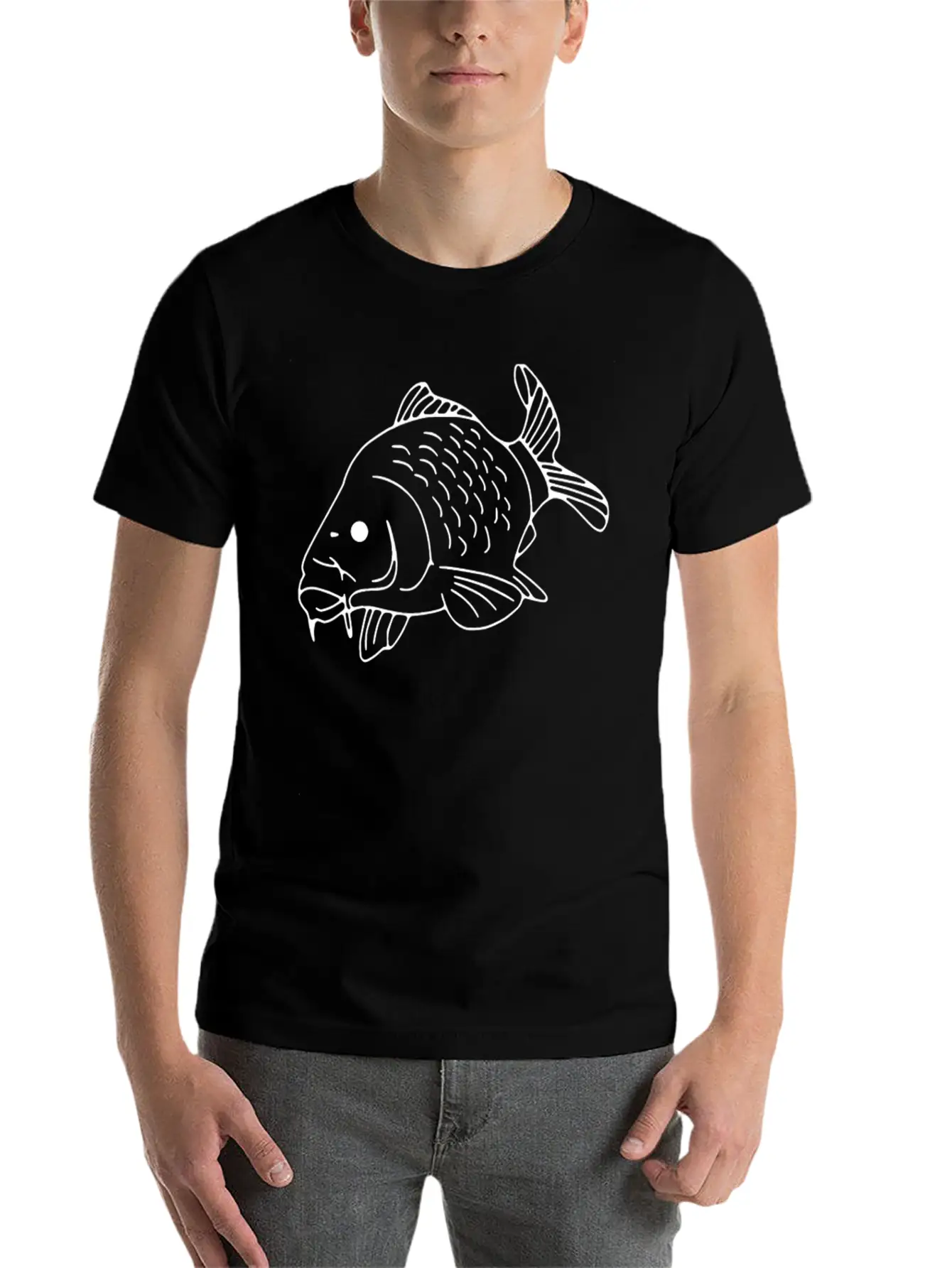 Fish Fishing Unisex Casual T-Shirt – Clean Design For Daily Comfort