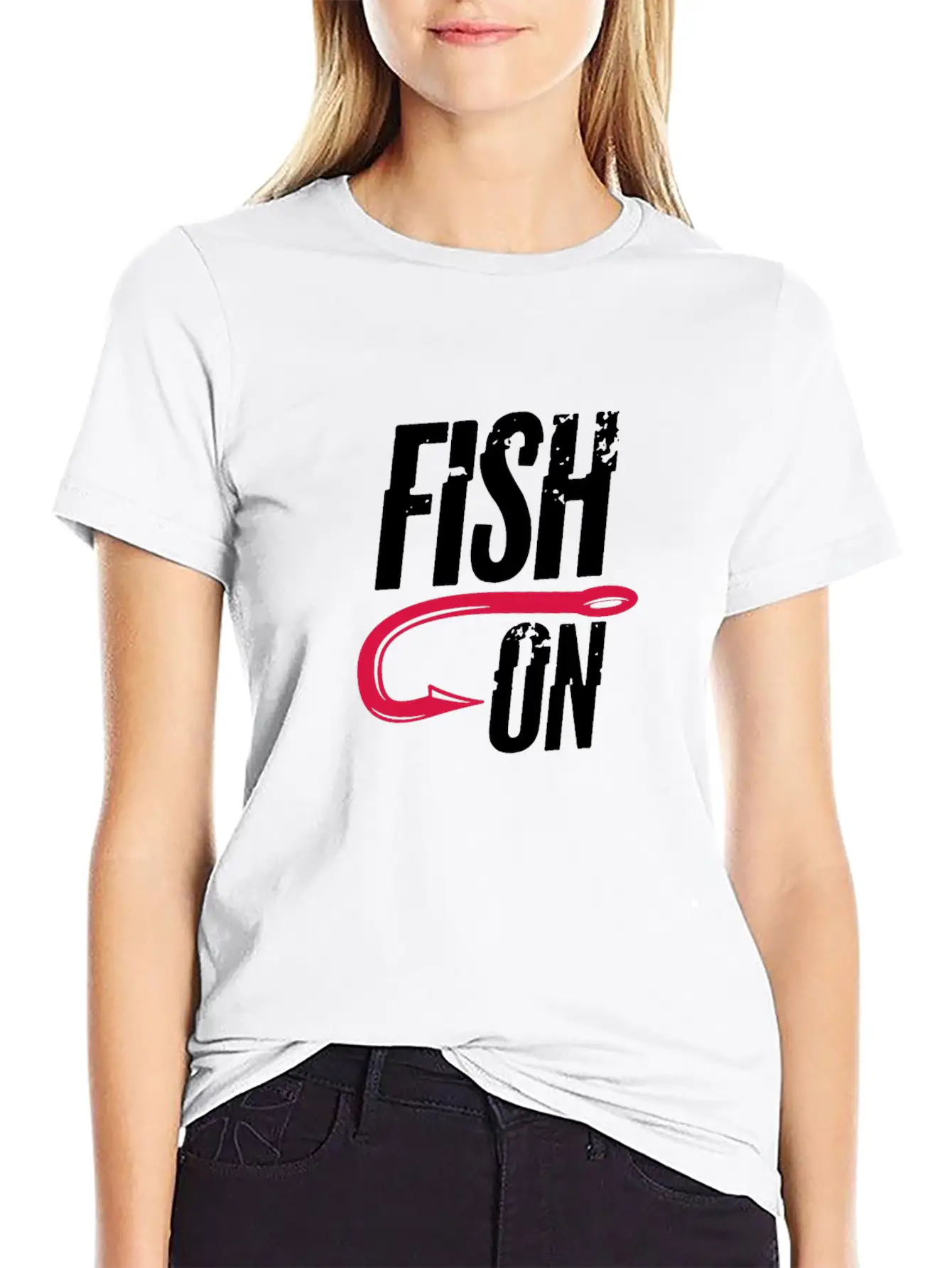 Fish On, Fishing Breathable Graphic T-Shirt – Perfect For Casual Days