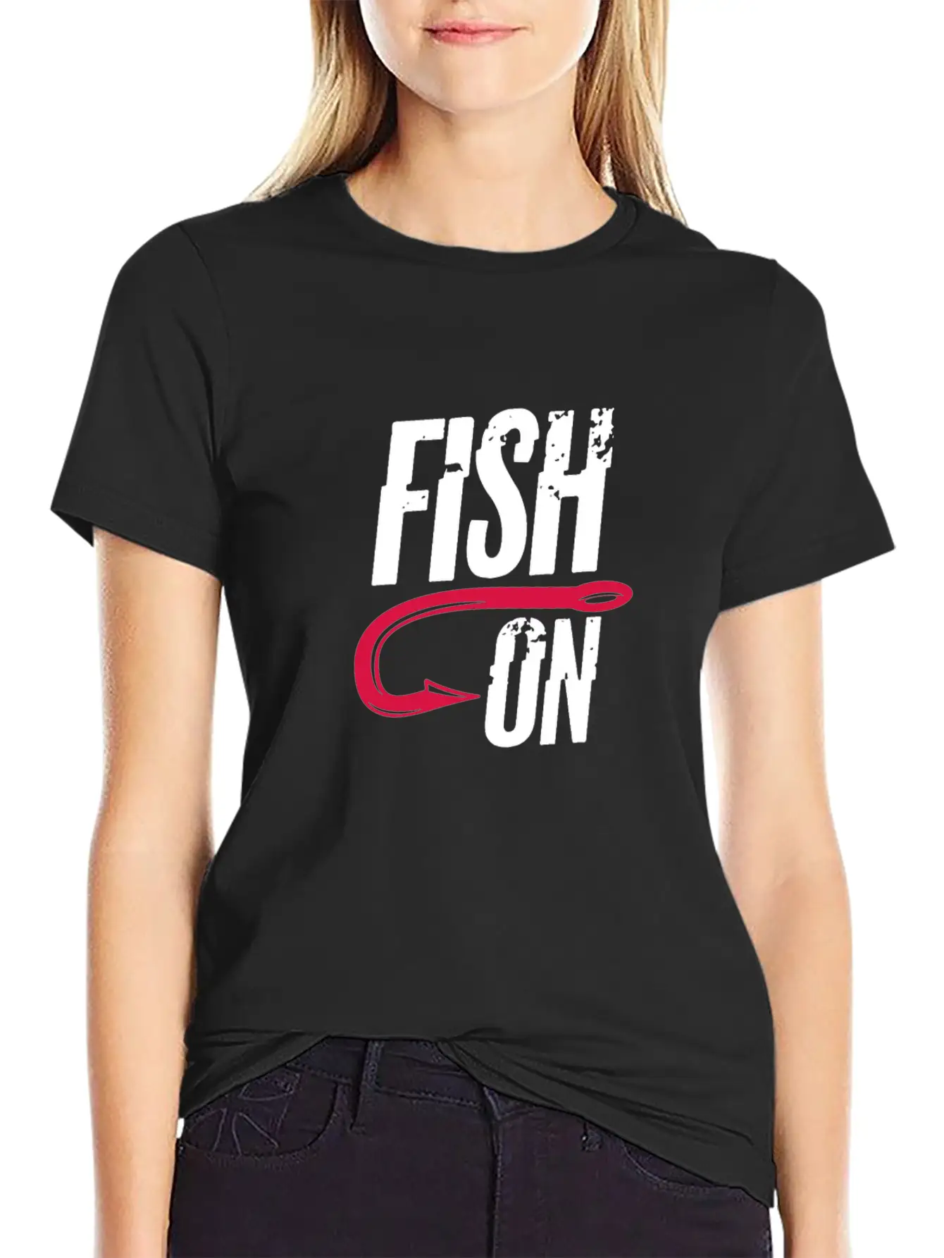 Fish On, Fishing Breathable Graphic T-Shirt – Perfect For Casual Days