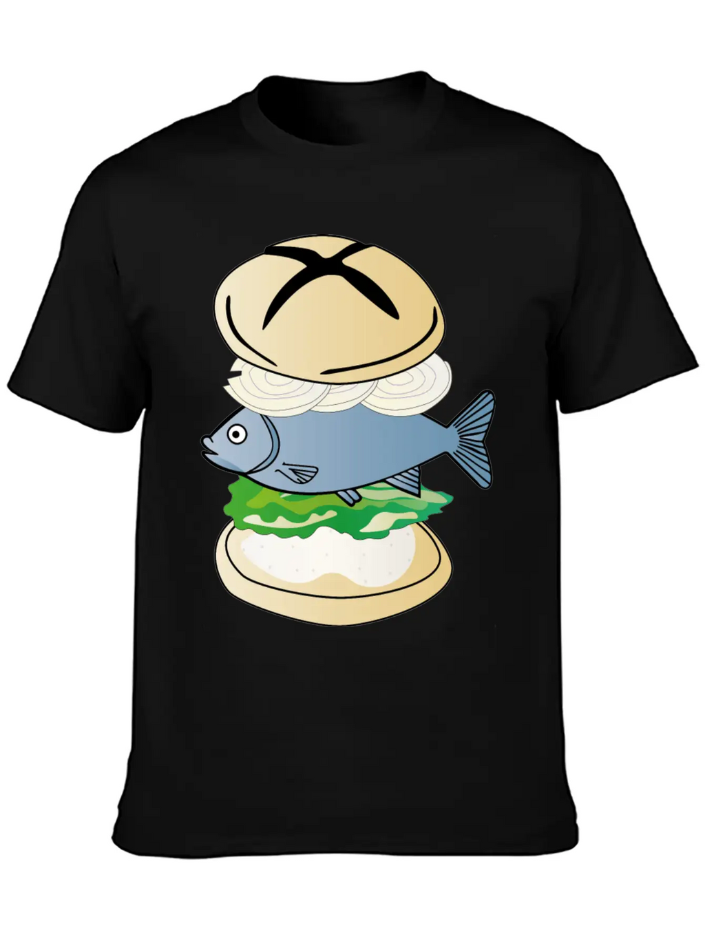 Fish With Bun - Eating Fish After Fishing Breathable Soft Cotton T-Shirt – Timeless Casual Look