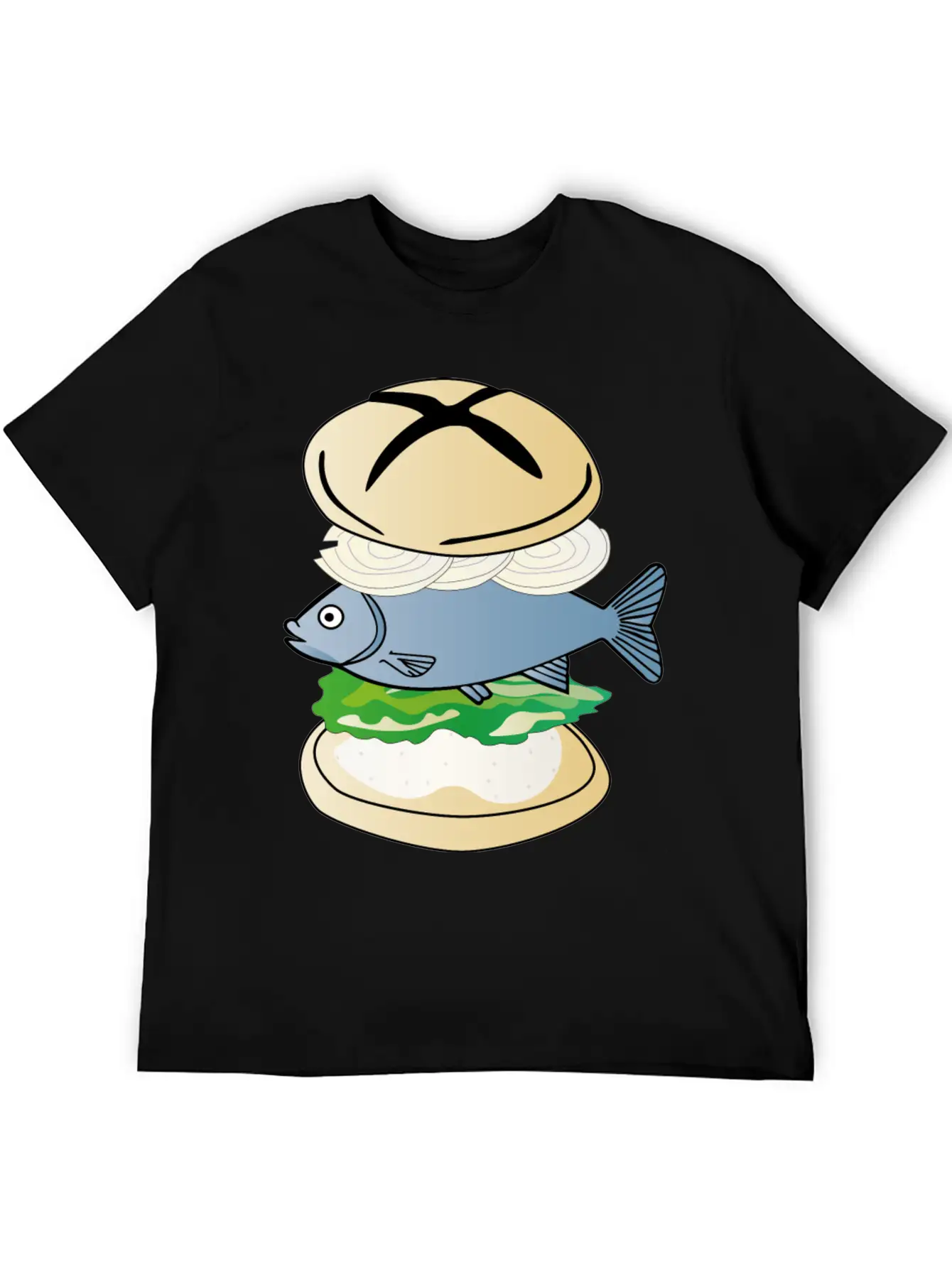 Fish With Bun - Eating Fish After Fishing Breathable Soft Cotton T-Shirt – Timeless Casual Look