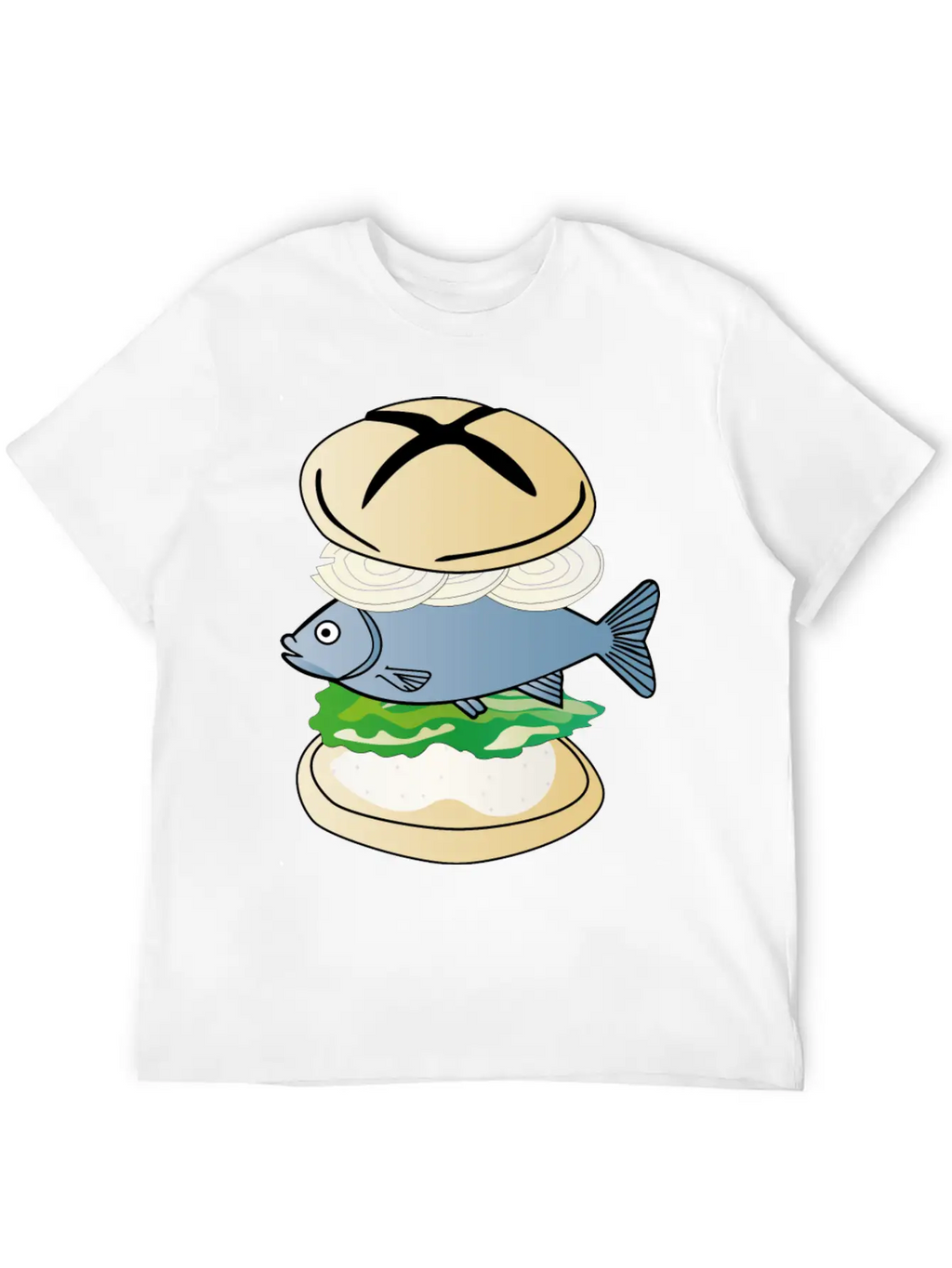 Fish With Bun - Eating Fish After Fishing Breathable Soft Cotton T-Shirt – Timeless Casual Look