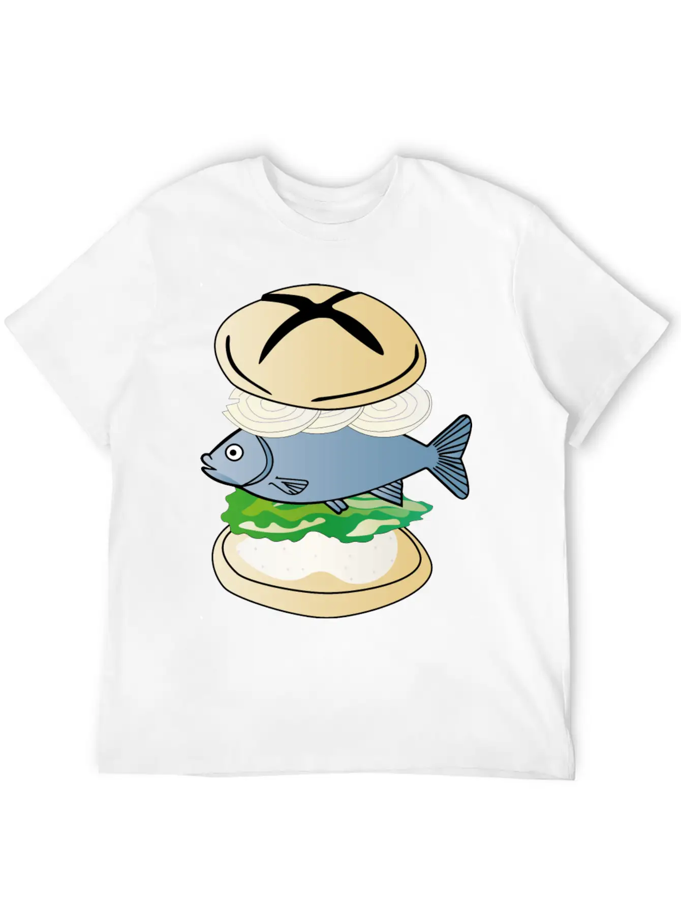 Fish With Bun - Eating Fish After Fishing Breathable Soft Cotton T-Shirt – Timeless Casual Look