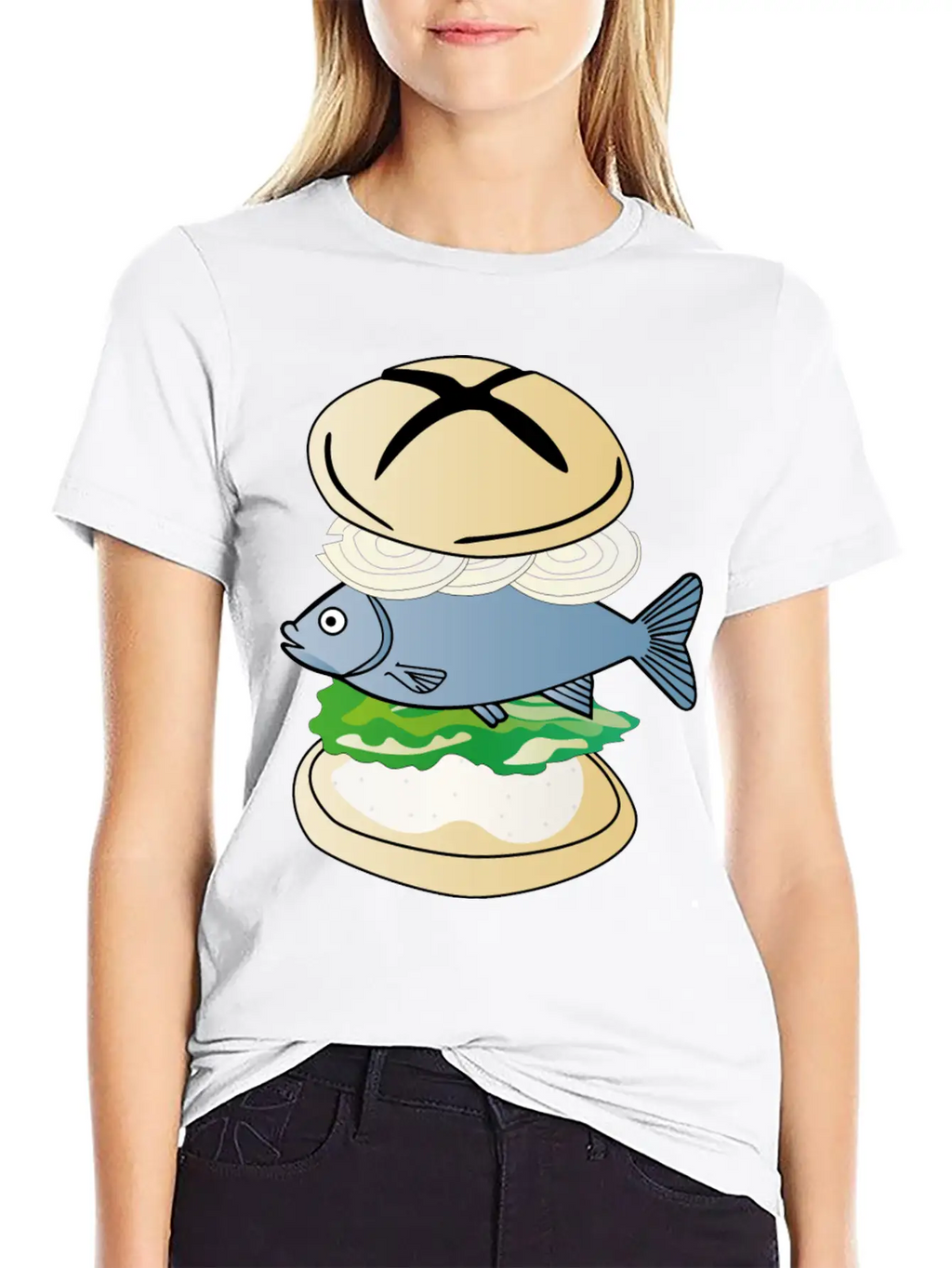Fish With Bun - Eating Fish After Fishing Breathable Soft Cotton T-Shirt – Timeless Casual Look