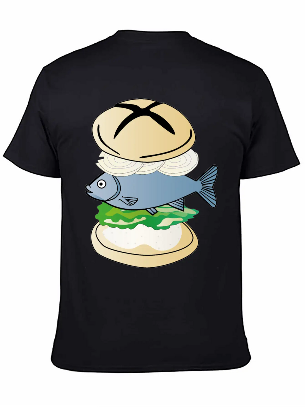 Fish With Bun - Eating Fish After Fishing Breathable Soft Cotton T-Shirt – Timeless Casual Look