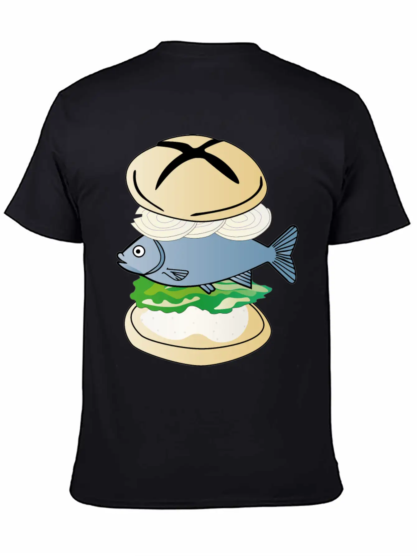 Fish With Bun - Eating Fish After Fishing Breathable Soft Cotton T-Shirt – Timeless Casual Look