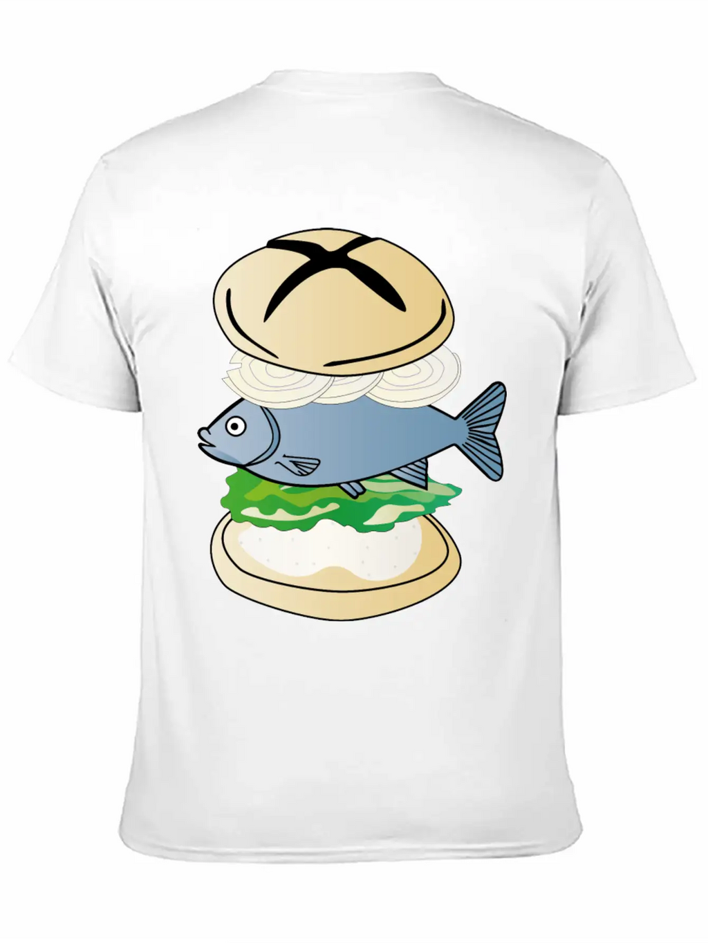 Fish With Bun - Eating Fish After Fishing Breathable Soft Cotton T-Shirt – Timeless Casual Look