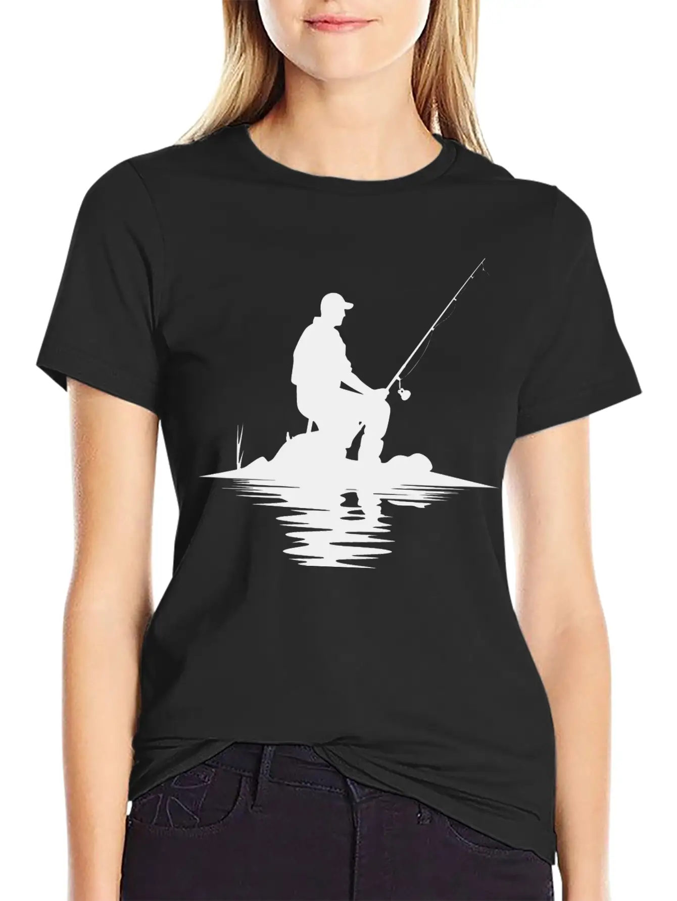 Fisherman Sketch Timeless Short Sleeve Tee – Comfy And Minimalist Design