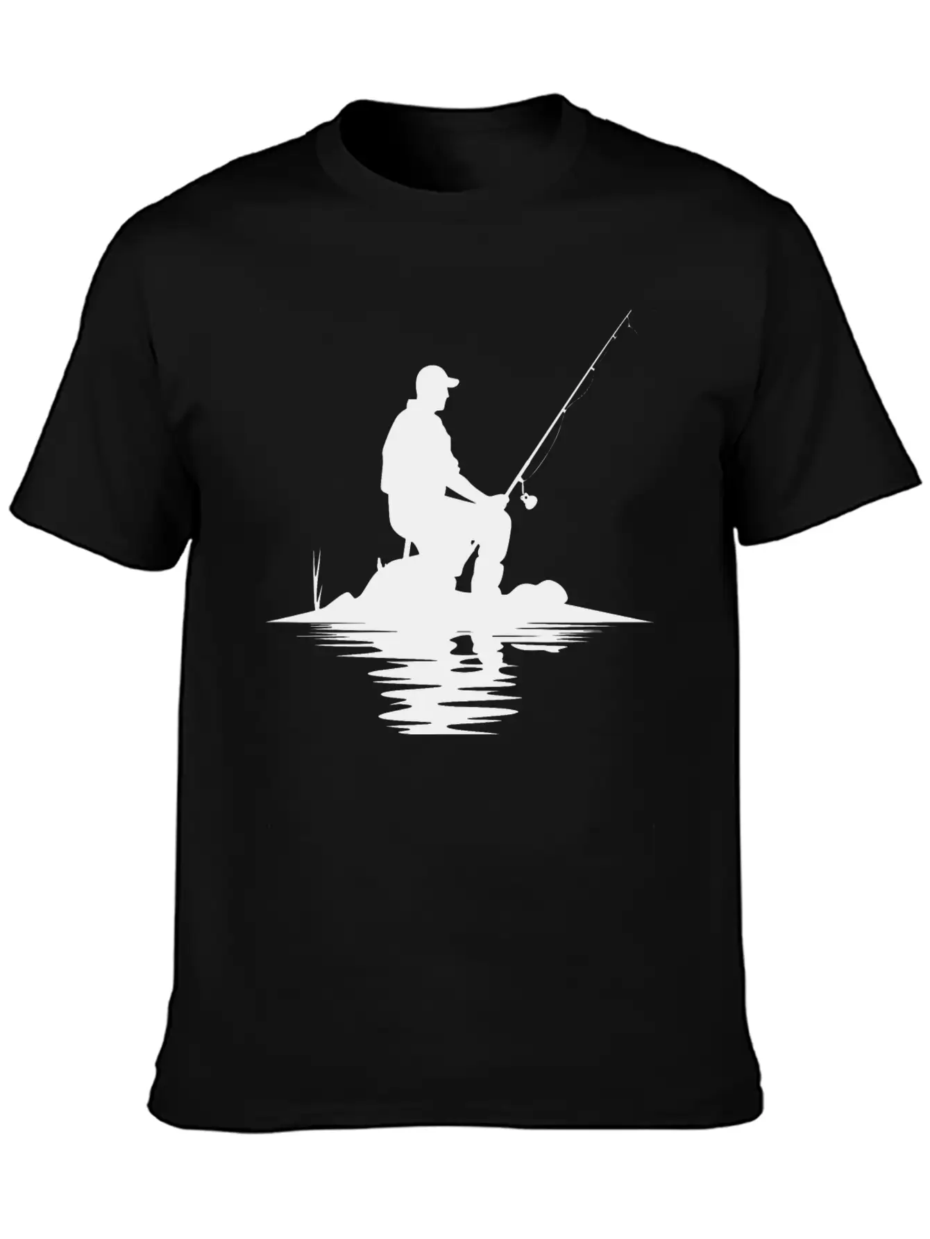 Fisherman Sketch Timeless Short Sleeve Tee – Comfy And Minimalist Design