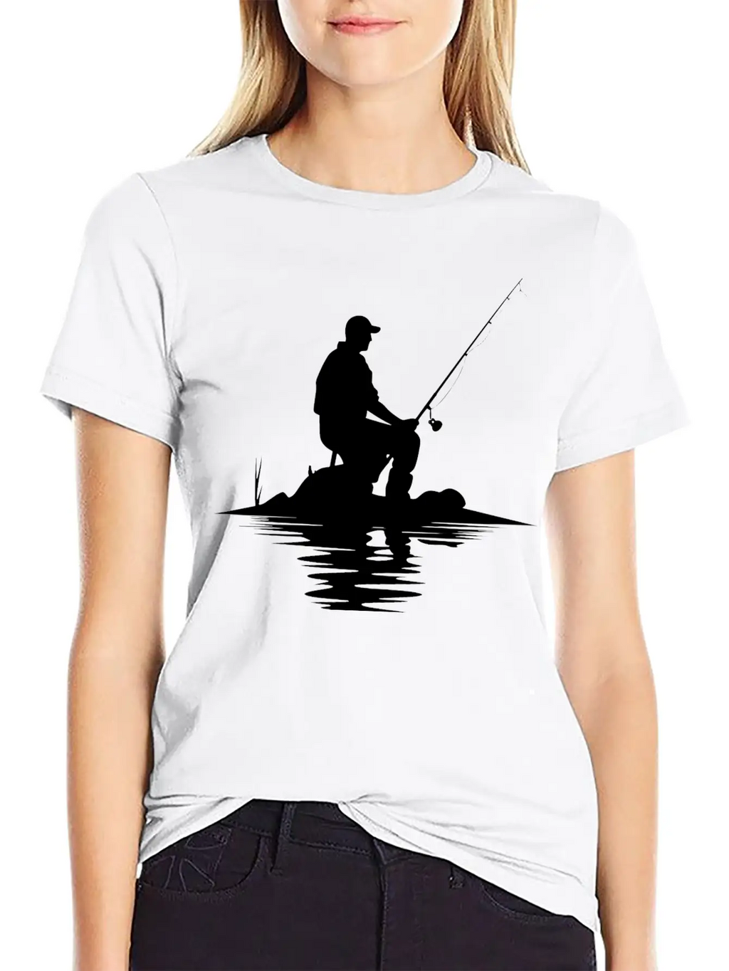 Fisherman Sketch Timeless Short Sleeve Tee – Comfy And Minimalist Design