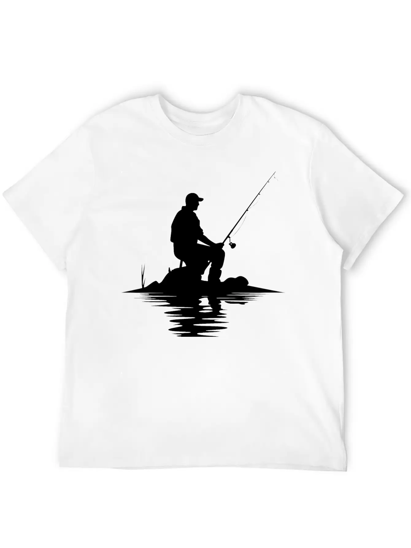 Fisherman Sketch Timeless Short Sleeve Tee – Comfy And Minimalist Design