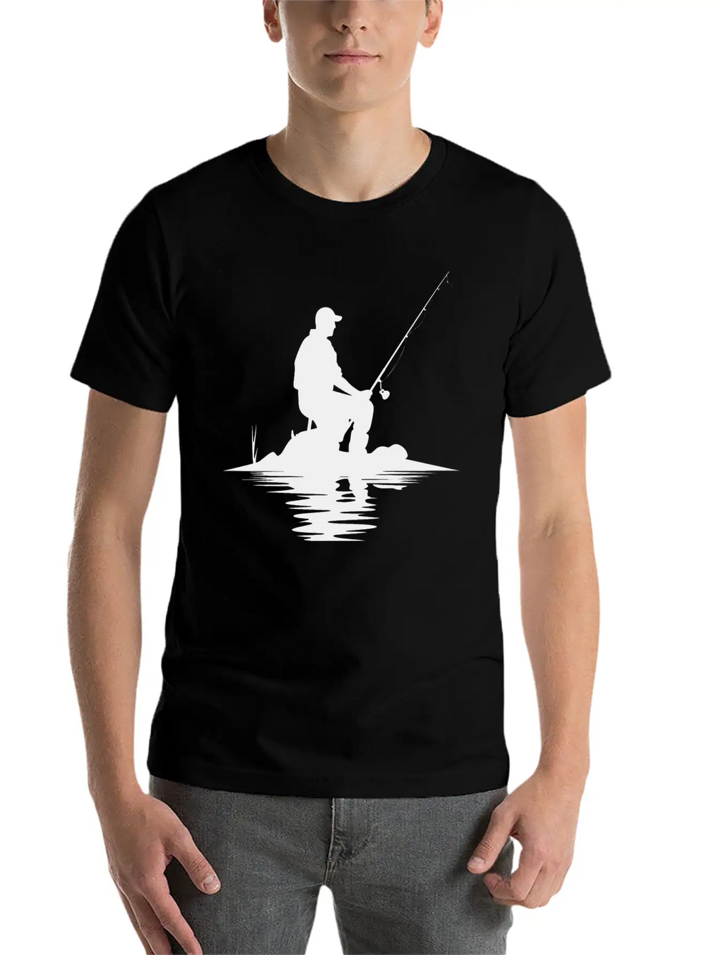 Fisherman Sketch Timeless Short Sleeve Tee – Comfy And Minimalist Design