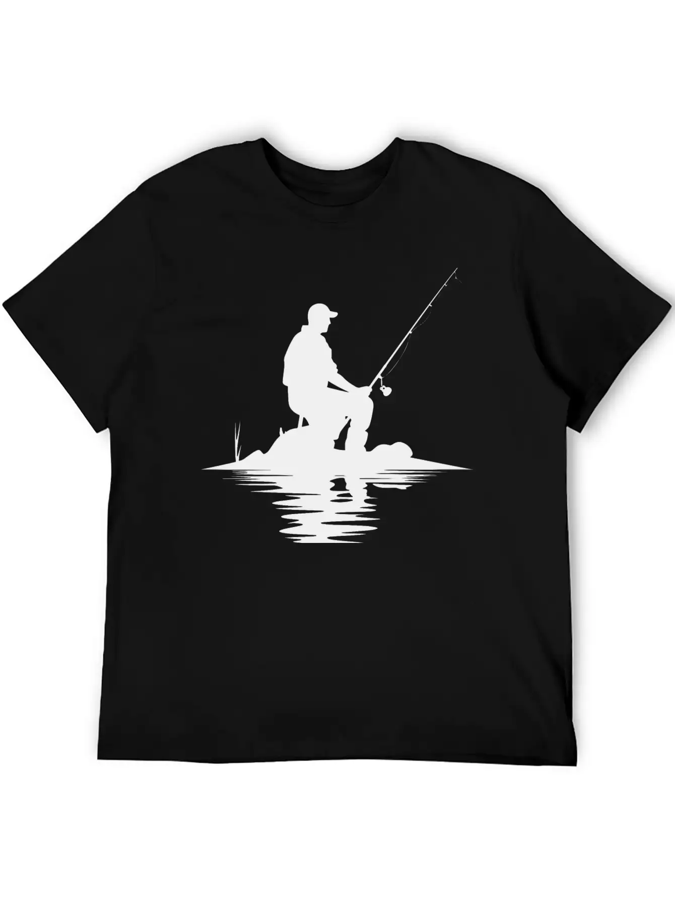 Fisherman Sketch Timeless Short Sleeve Tee – Comfy And Minimalist Design