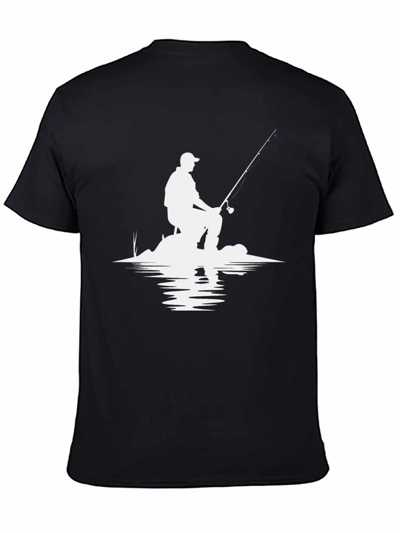 Fisherman Sketch Timeless Short Sleeve Tee – Comfy And Minimalist Design