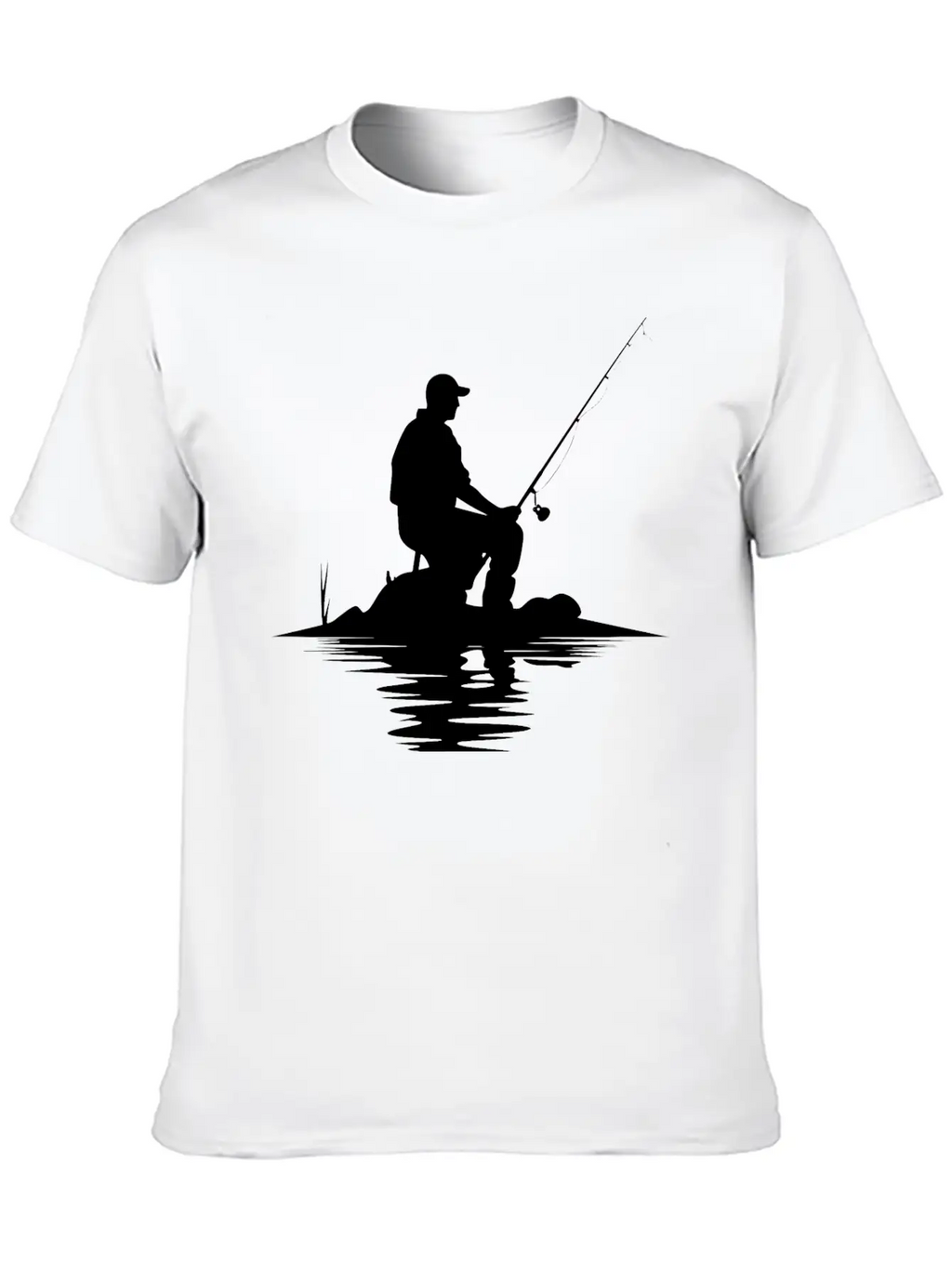 Fisherman Sketch Timeless Short Sleeve Tee – Comfy And Minimalist Design