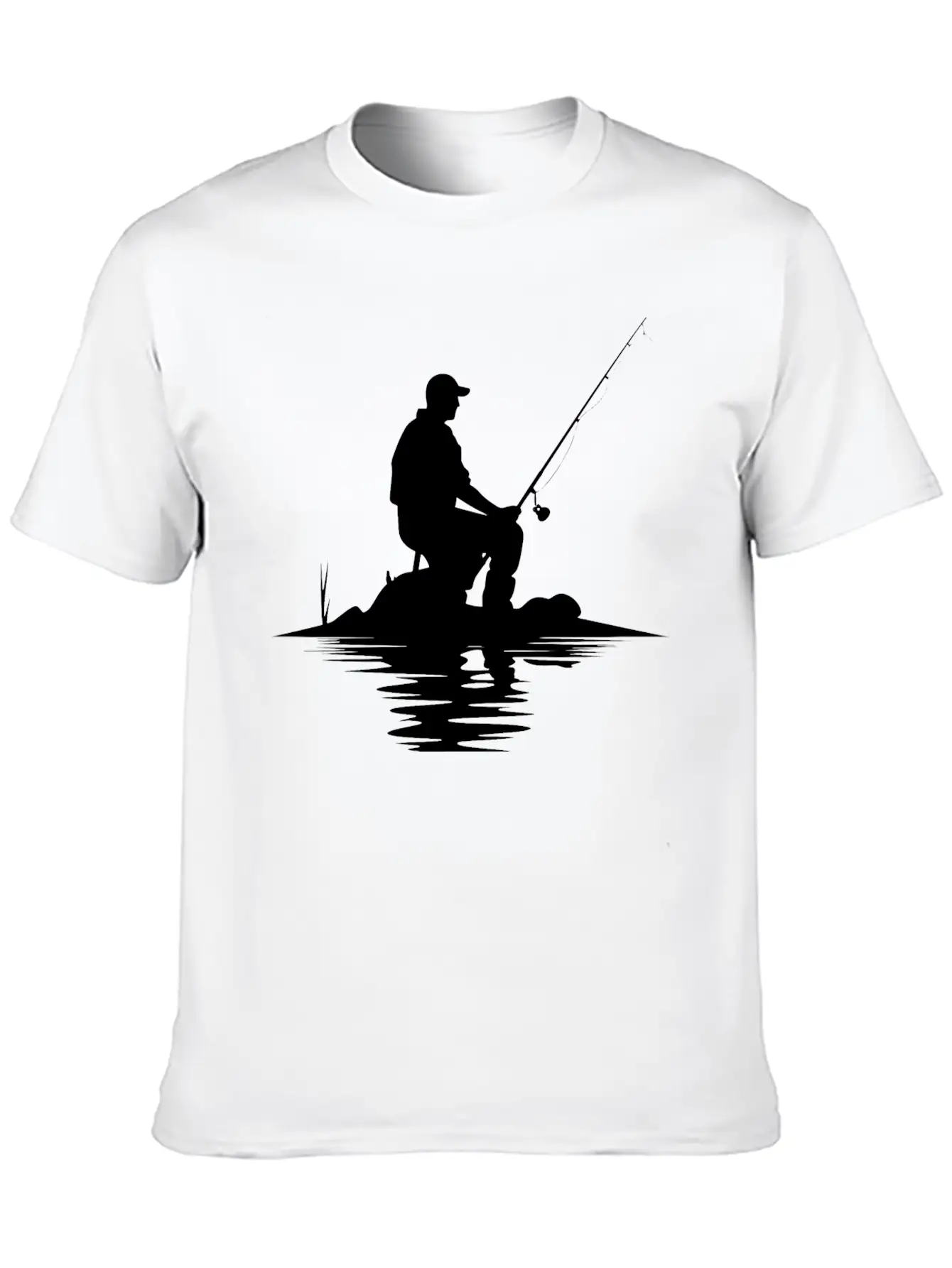 Fisherman Sketch Timeless Short Sleeve Tee – Comfy And Minimalist Design