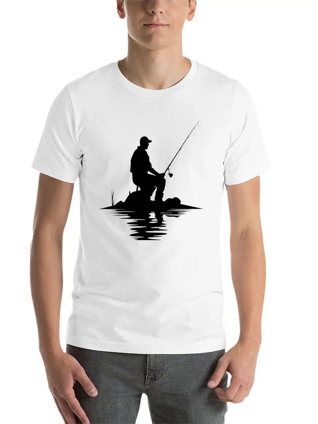 Fisherman Sketch Timeless Short Sleeve Tee – Comfy And Minimalist Design