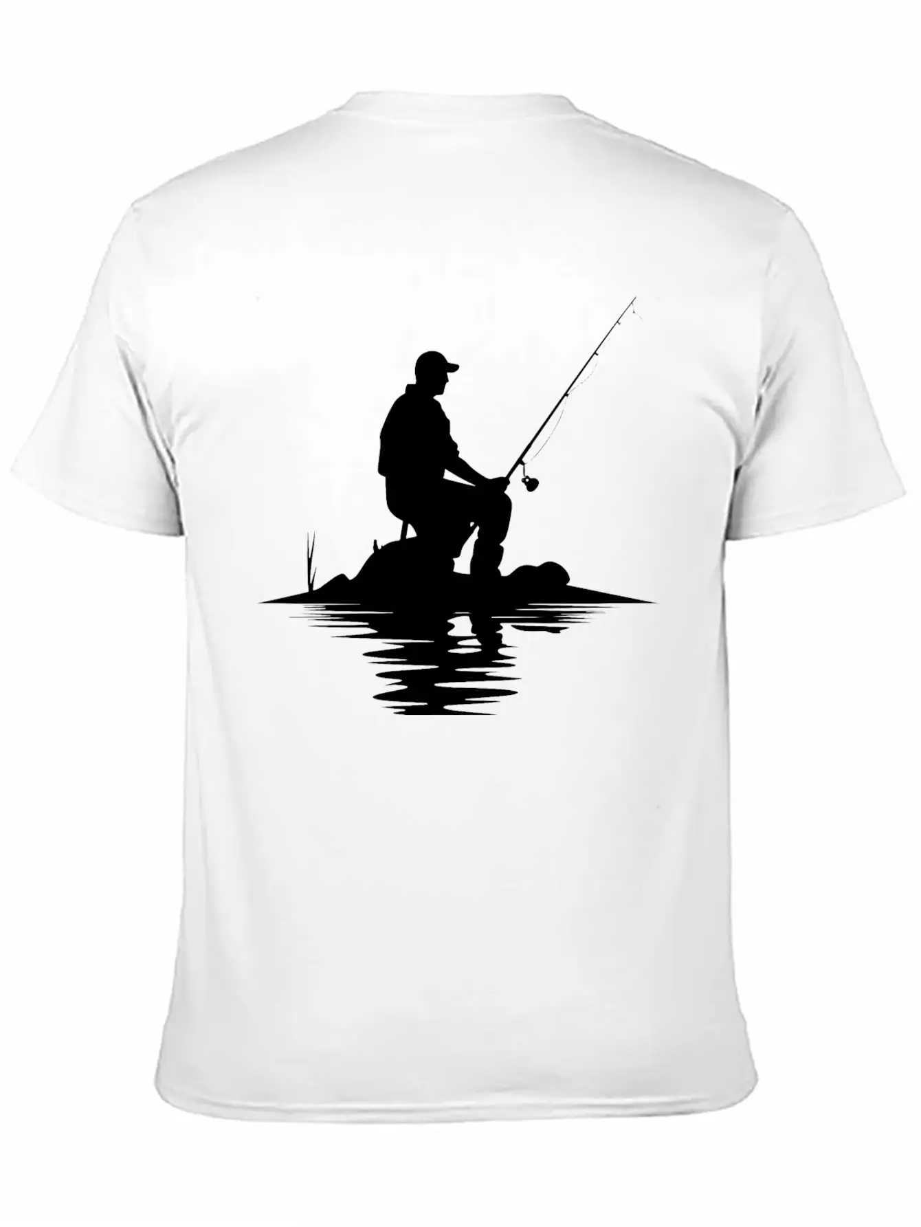 Fisherman Sketch Timeless Short Sleeve Tee – Comfy And Minimalist Design