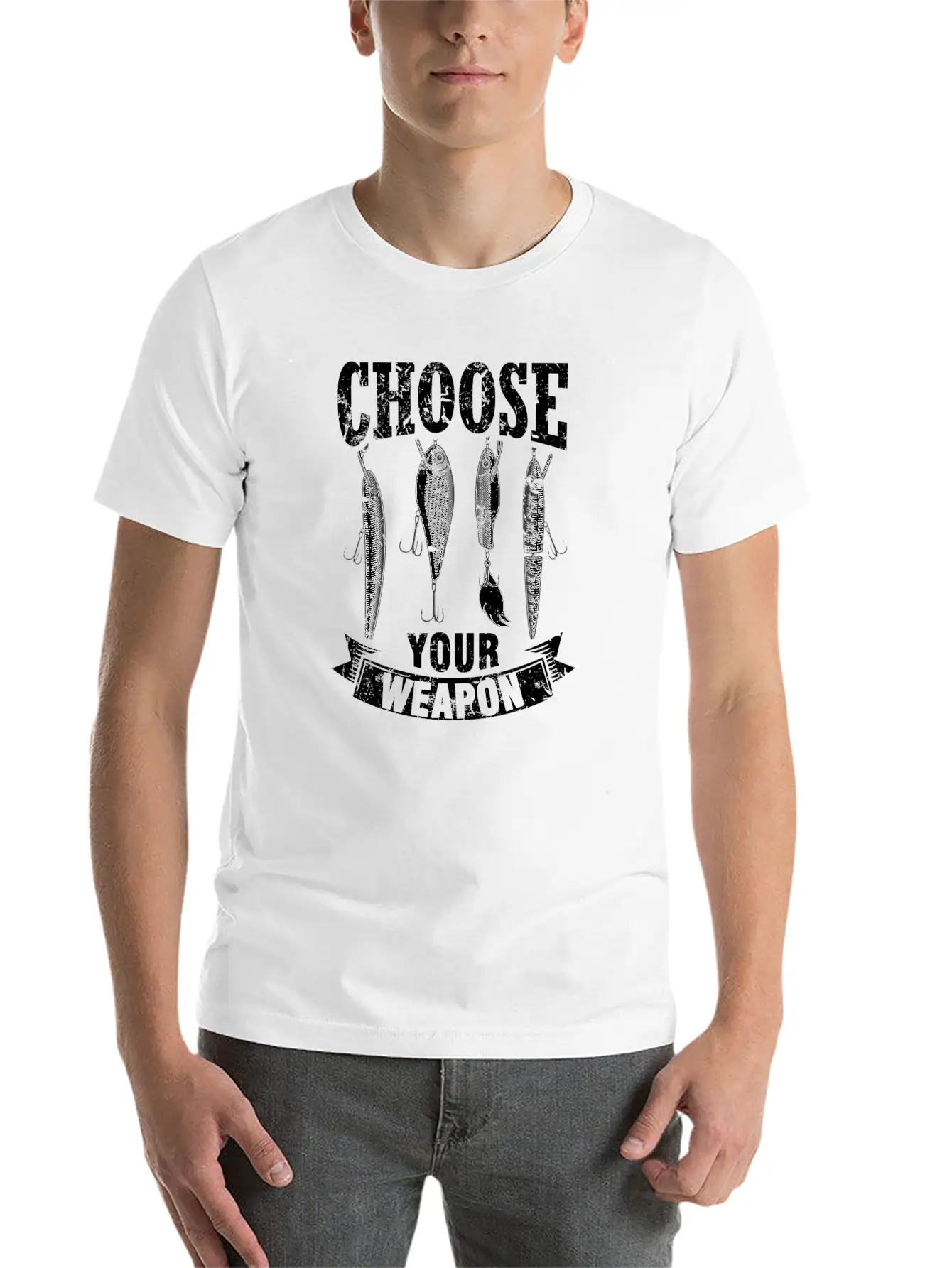 Fishing Bait Fish Fisherman Fishing Rod Breathable Soft Cotton T-Shirt – Timeless Casual Look