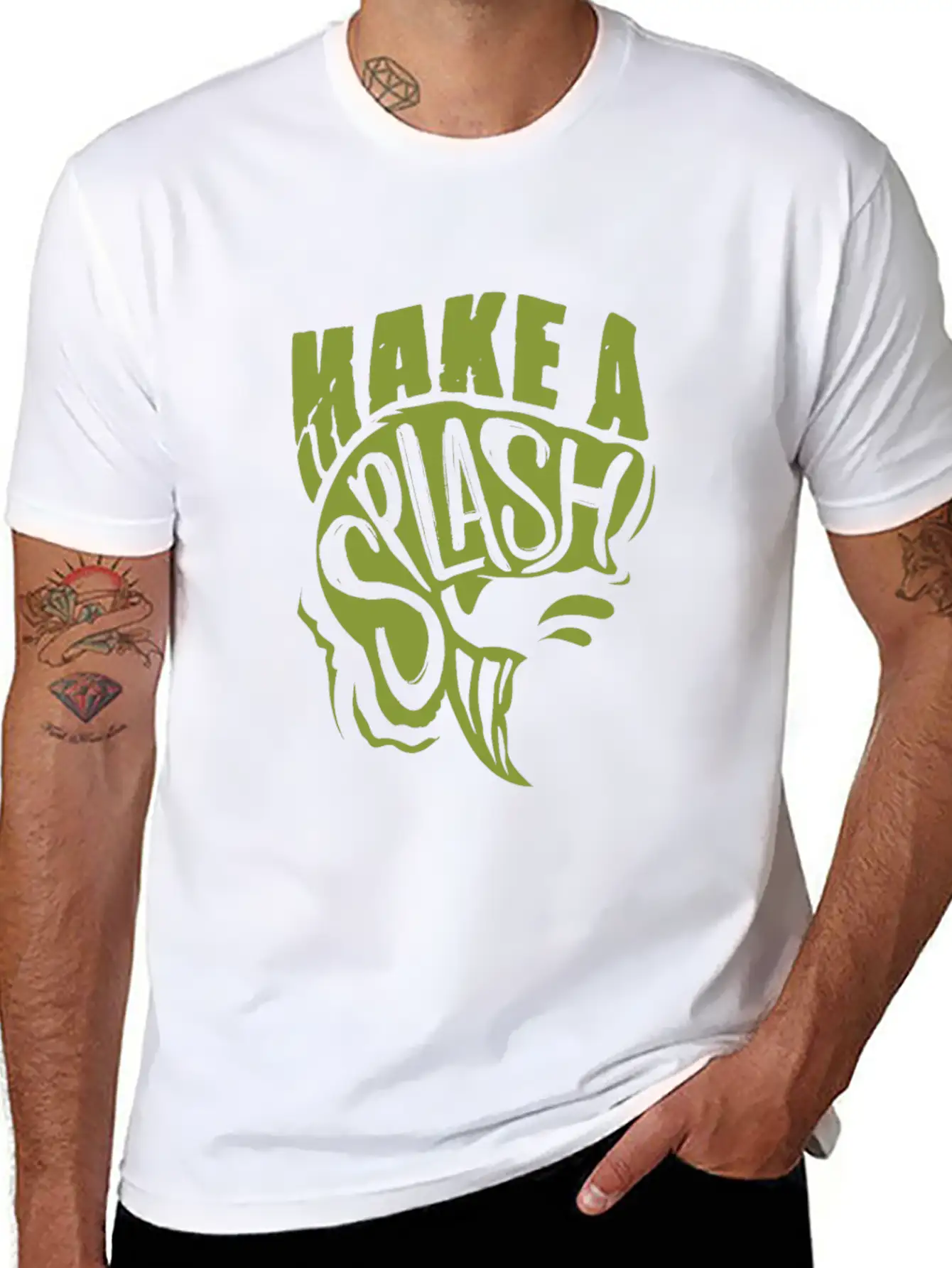 Fishing Fish Basic Graphic T-Shirt – Daily Comfort In Soft Cotton