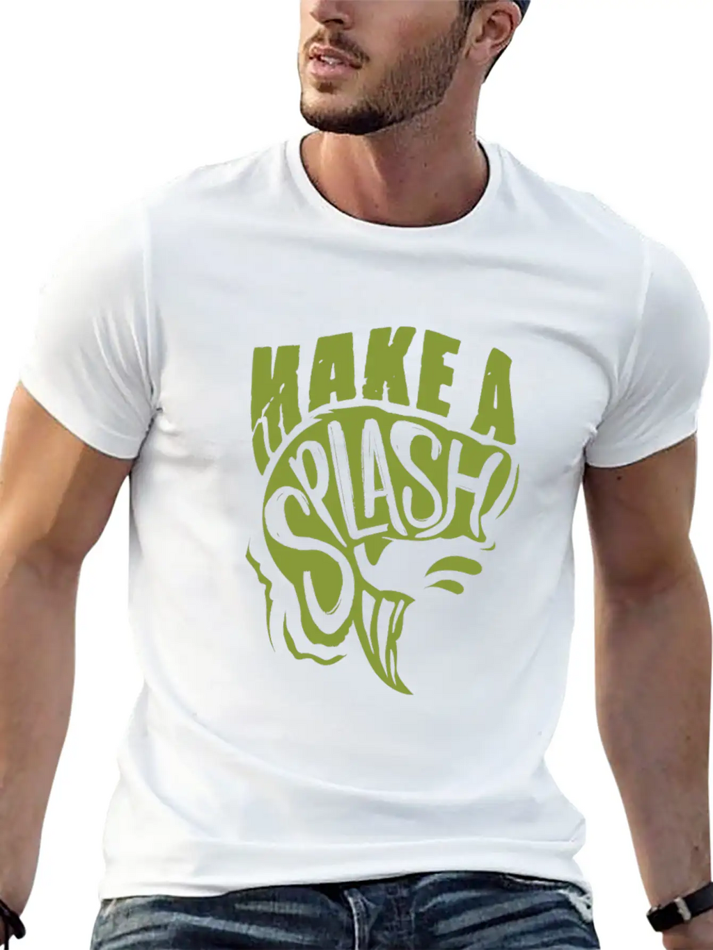 Fishing Fish Basic Graphic T-Shirt – Daily Comfort In Soft Cotton
