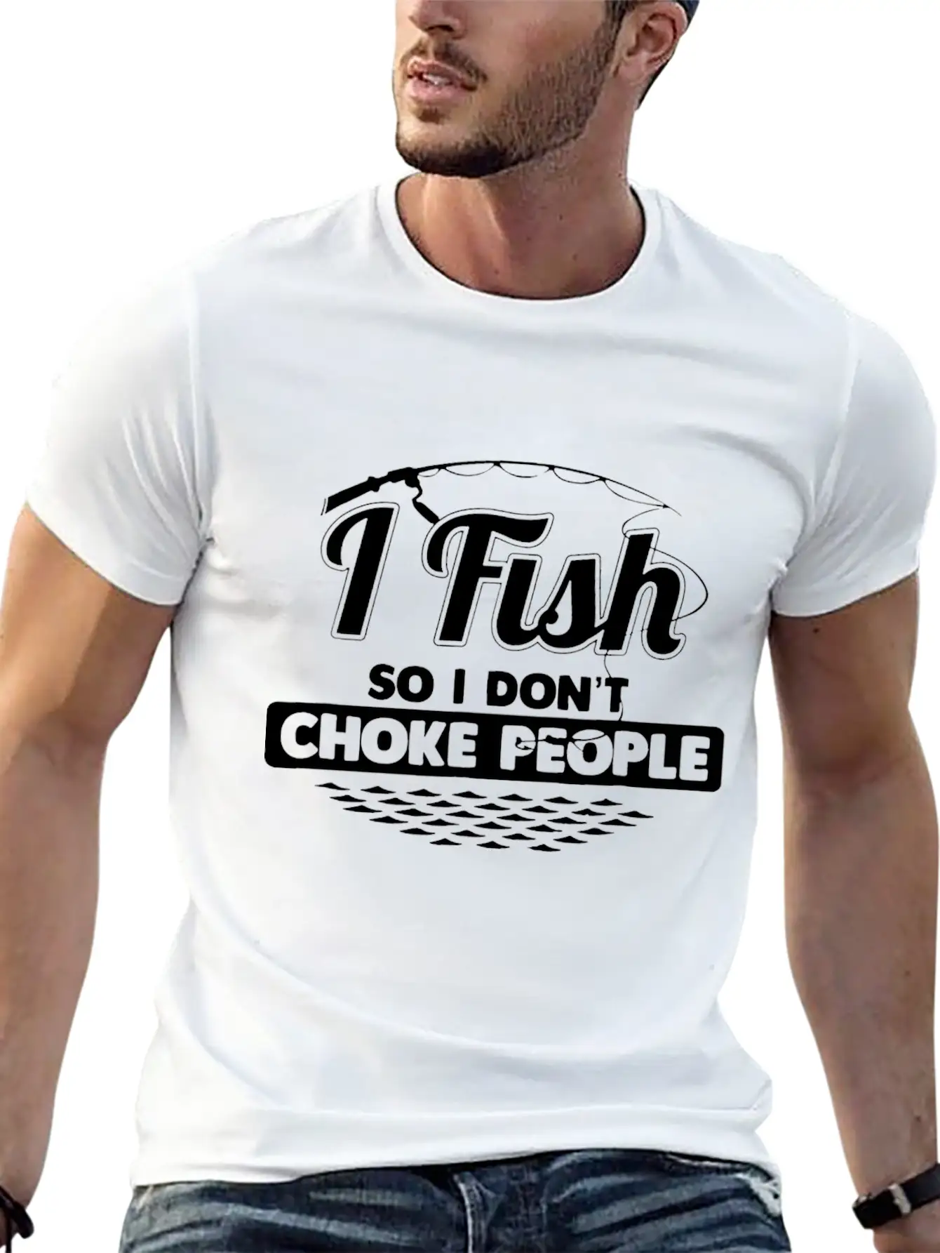 Fishing Hoodie Hoodie Fishing Bass Fishing Stylish Everyday T-Shirt – Unisex Basic Cotton Tee