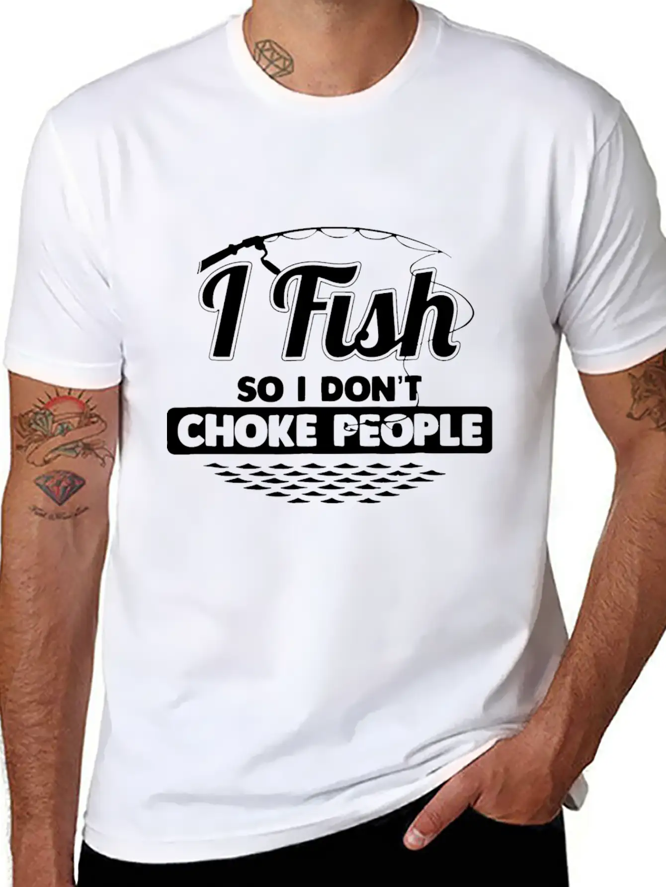 Fishing Hoodie Hoodie Fishing Bass Fishing Stylish Everyday T-Shirt – Unisex Basic Cotton Tee