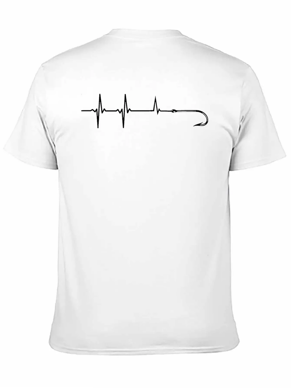 Fishing Hook Heartbeat. Fisherman Heartbeat. Funny Classic Cotton Tee – Unisex Comfort For Any Season