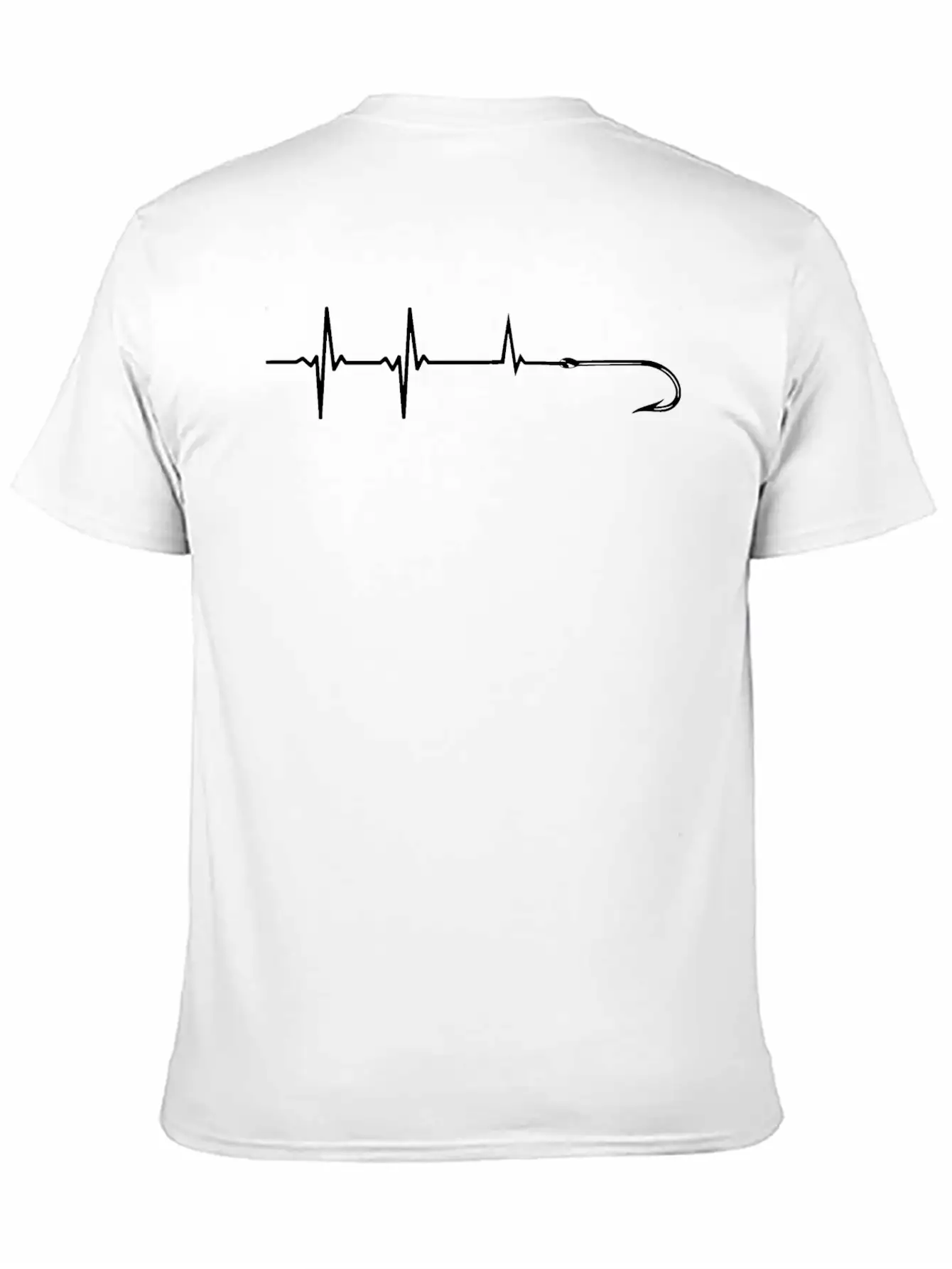 Fishing Hook Heartbeat. Fisherman Heartbeat. Funny Classic Cotton Tee – Unisex Comfort For Any Season