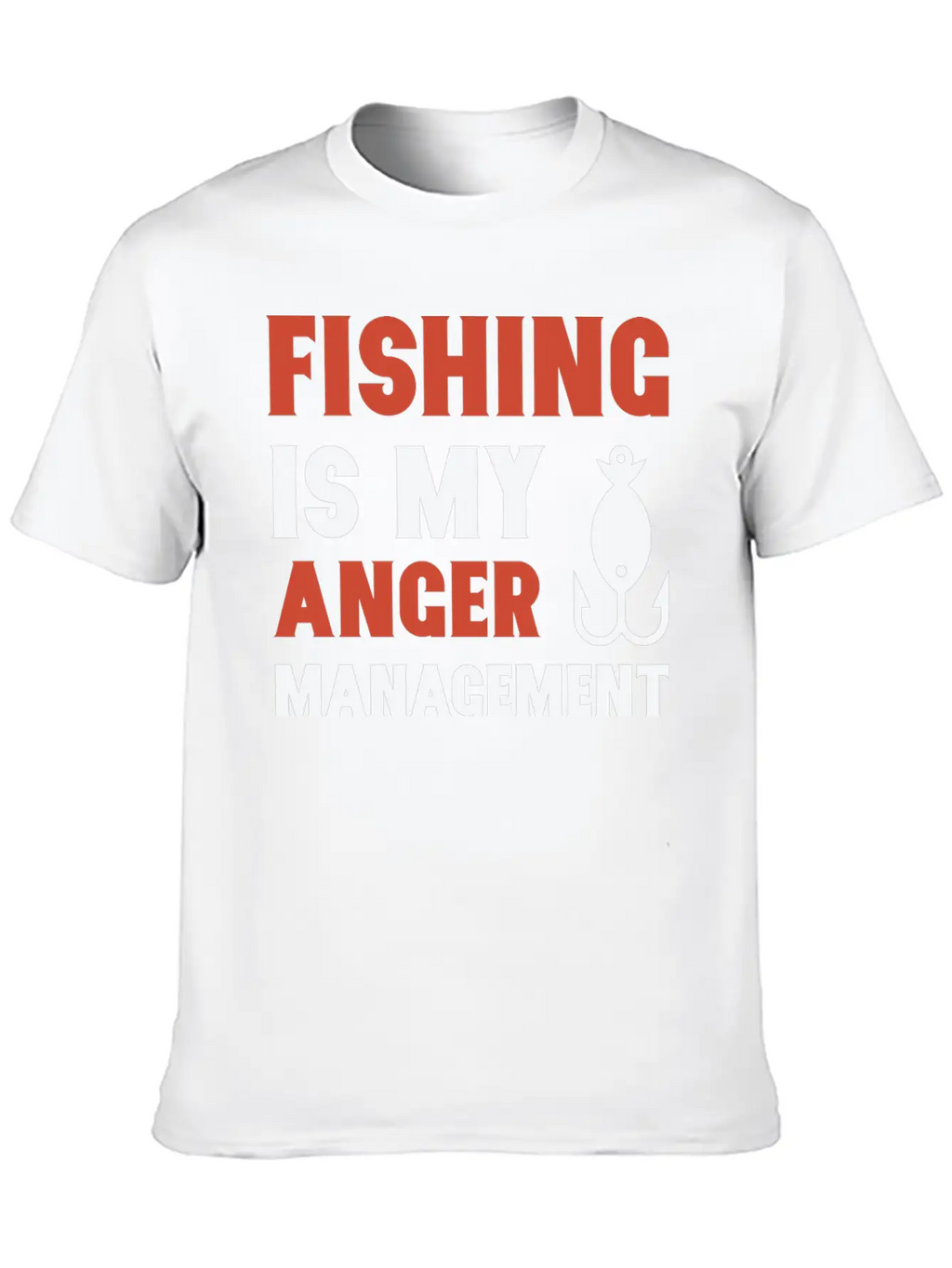Fishing Is My Anger Management Unisex Casual T-Shirt – Clean Design For Daily Comfort