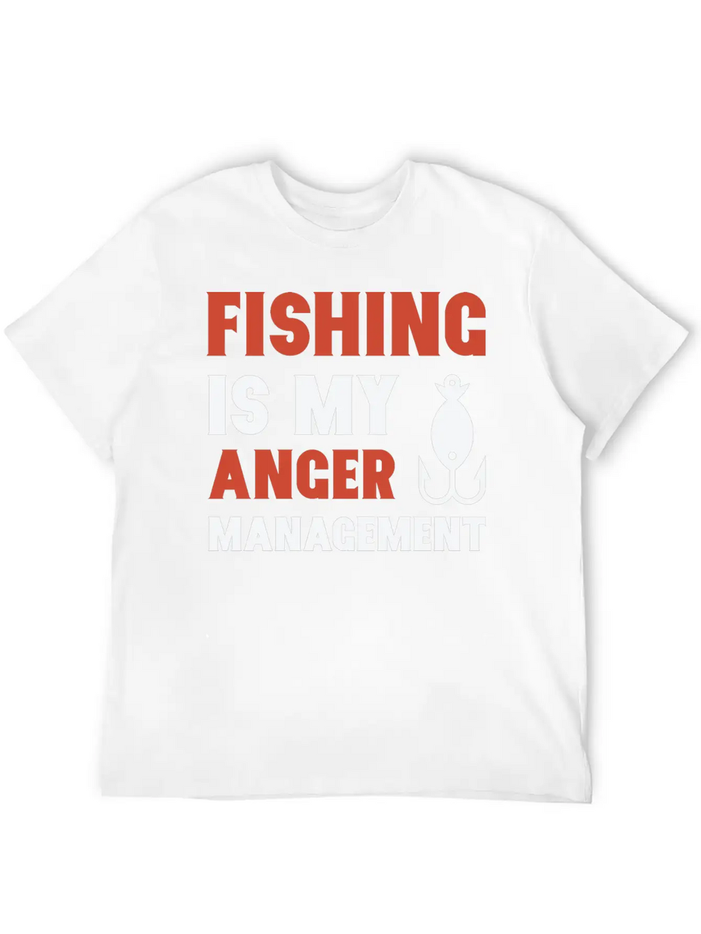 Fishing Is My Anger Management Unisex Casual T-Shirt – Clean Design For Daily Comfort