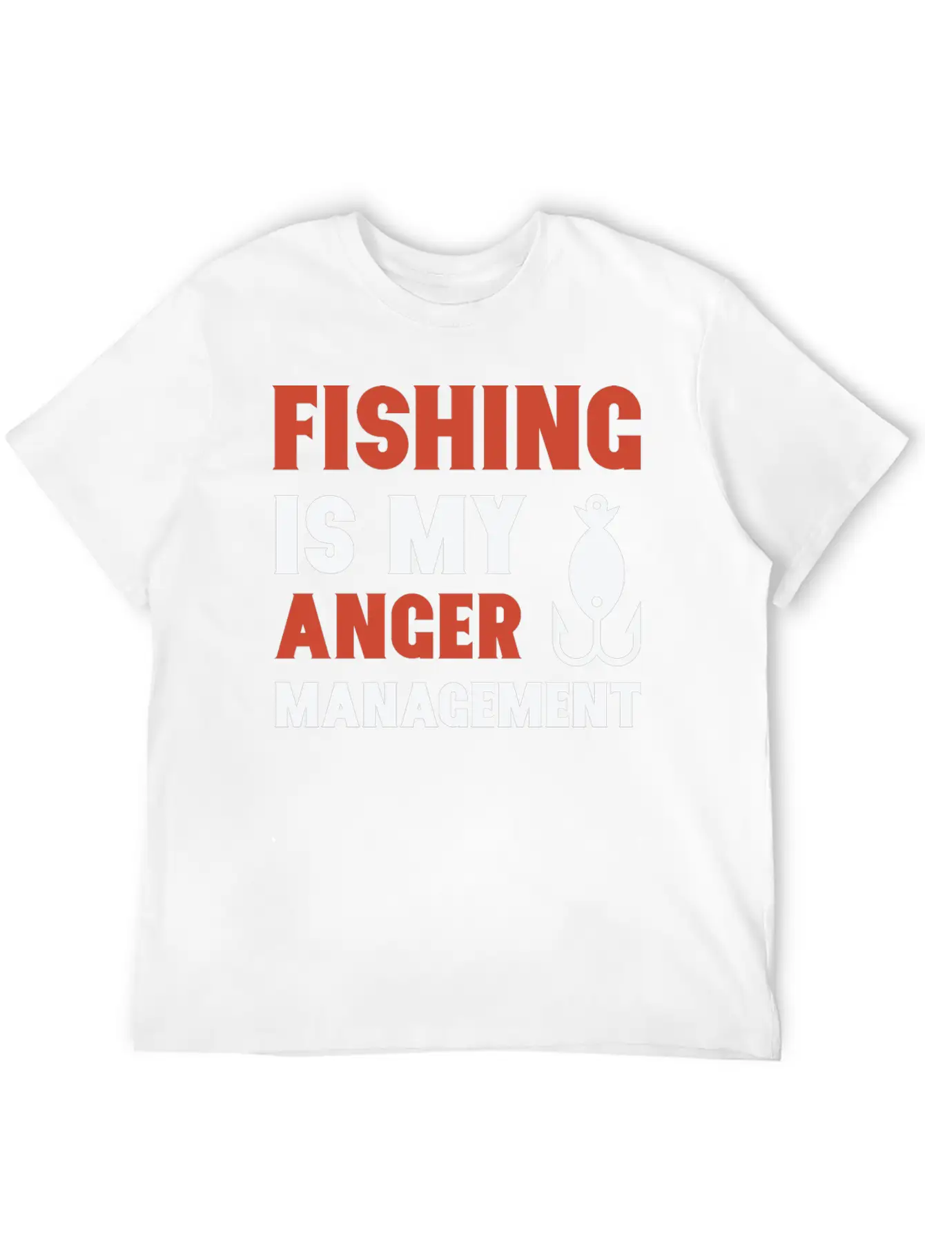 Fishing Is My Anger Management Unisex Casual T-Shirt – Clean Design For Daily Comfort