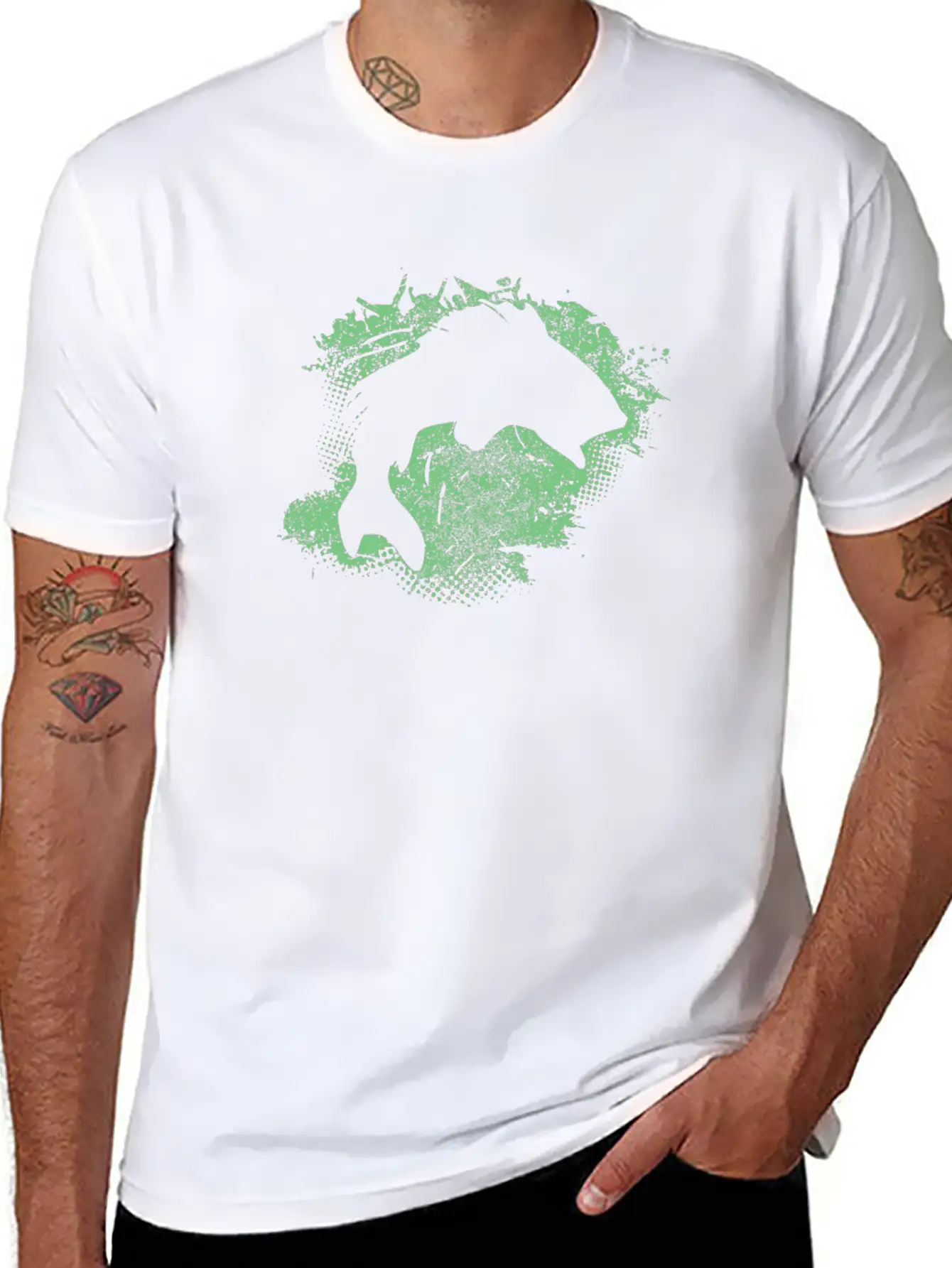 Fishing Paint Splatter Breathable Graphic T-Shirt – Perfect For Casual Days