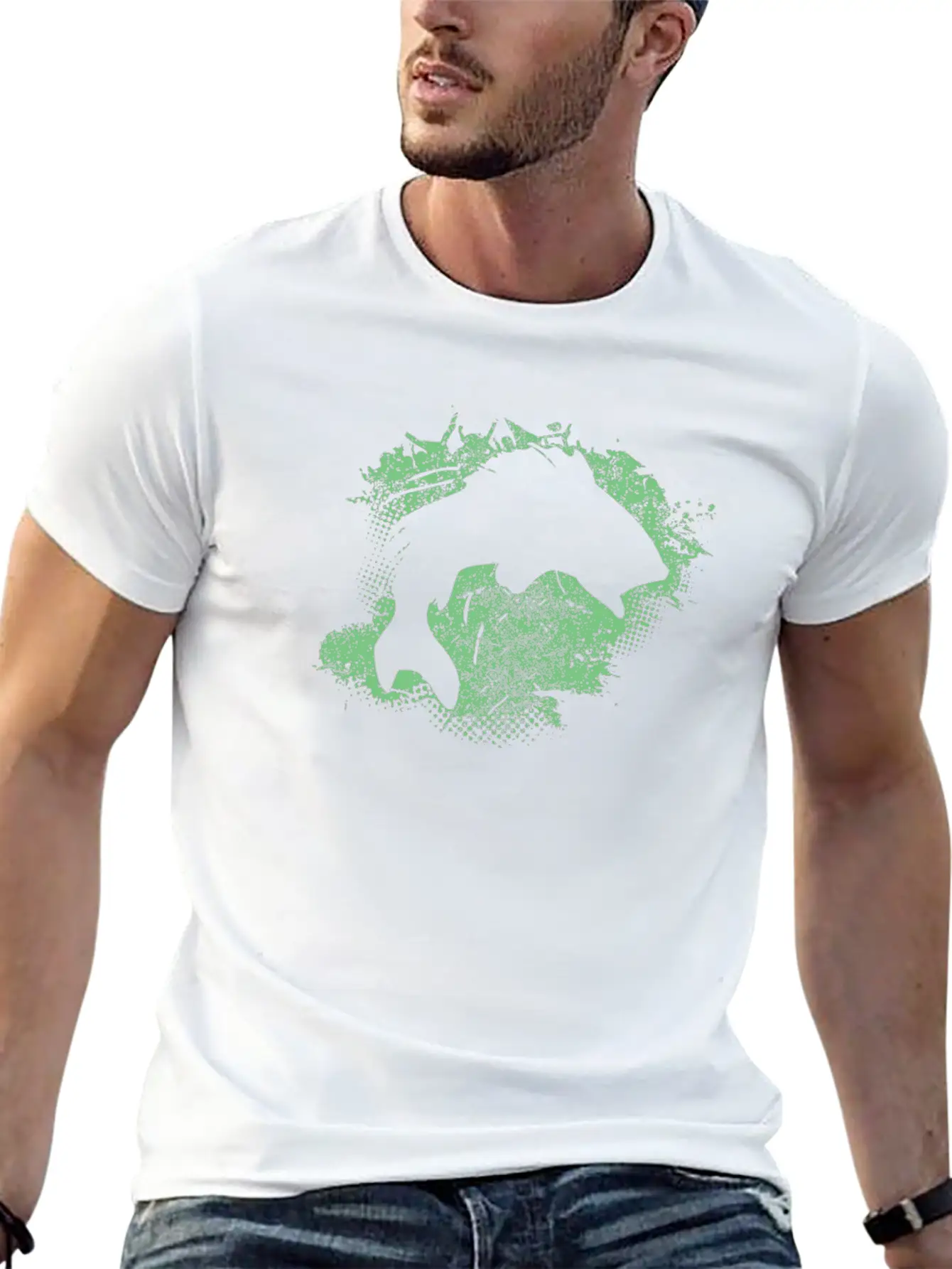 Fishing Paint Splatter Breathable Graphic T-Shirt – Perfect For Casual Days